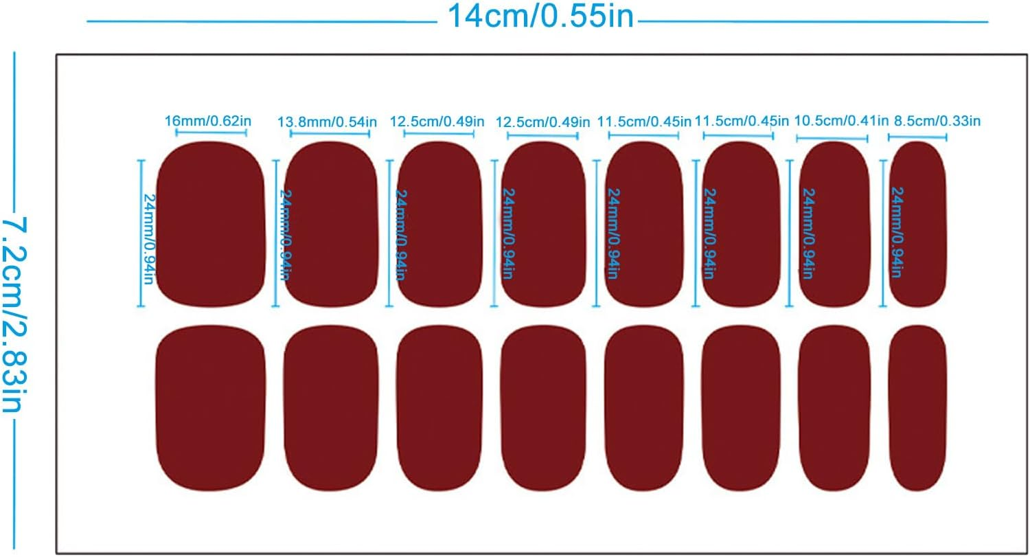 Wesleyyy Semi Cured Gel Nail Strips, Gel Nail Stickers, Peel and Stick Stickers, Semi-Cured Strips, Polish Full Wraps image number 3