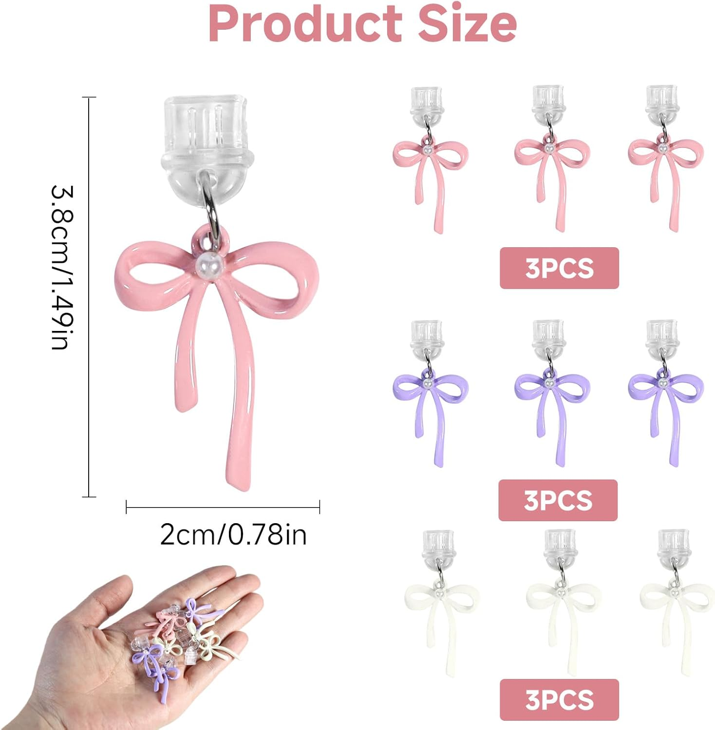 9 Pcs USB C Dust Plug Cute, Type C Dust Plug for Phone Accessories, Stylish Anti-Dust Plugs for Phones USB C Ports, Universal Fit E-Reader Phone Devices image number 2