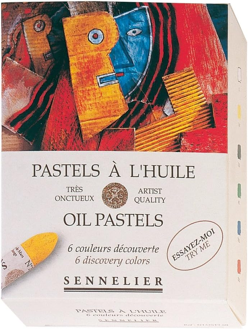 Sennelier Oil Pastel Set, 24 Portrait Colours - Rich Pigments for Professional Results, Extremely Lightfast, Ideal for Artists on Paper, Canvas, Wood and Metal
