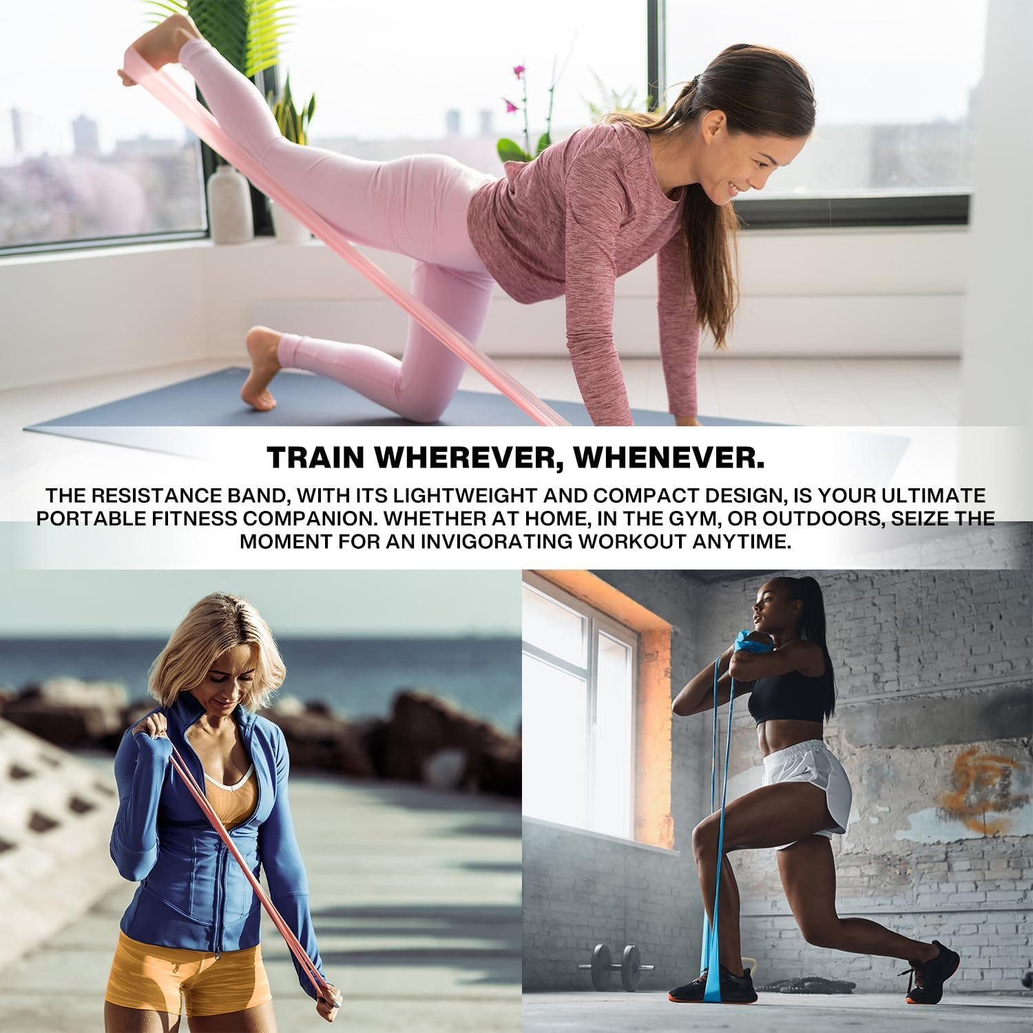 METEOR Resistance Bands, Exercise Bands, Fitness Bands, Resistance Strap for Physical Therapy, Strength Training, Yoga, Pilates, Stretching, Latex Elastic Bands with Different Strengths, Workout Bands image number 4