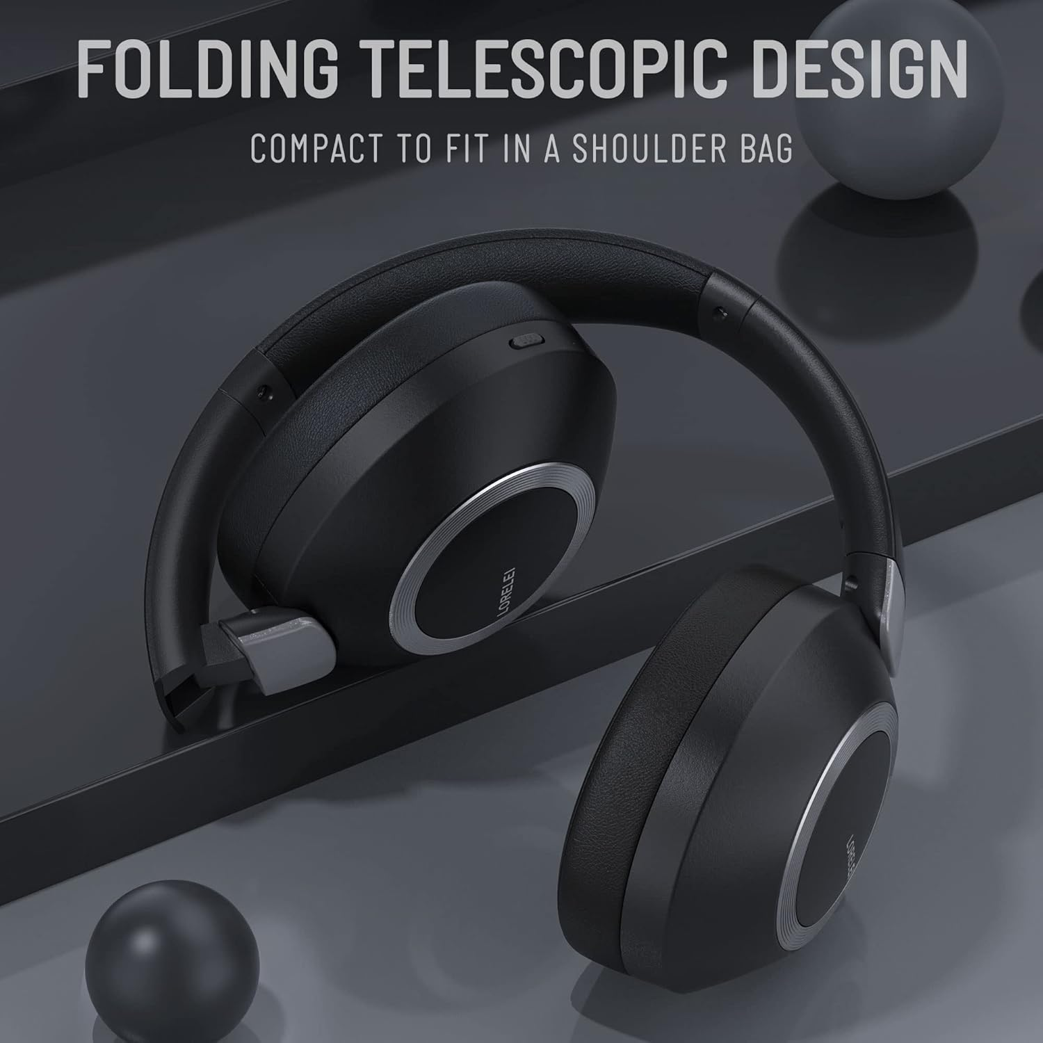 LORELEI B-C6 Wireless Headphones (Space Black) image number 6