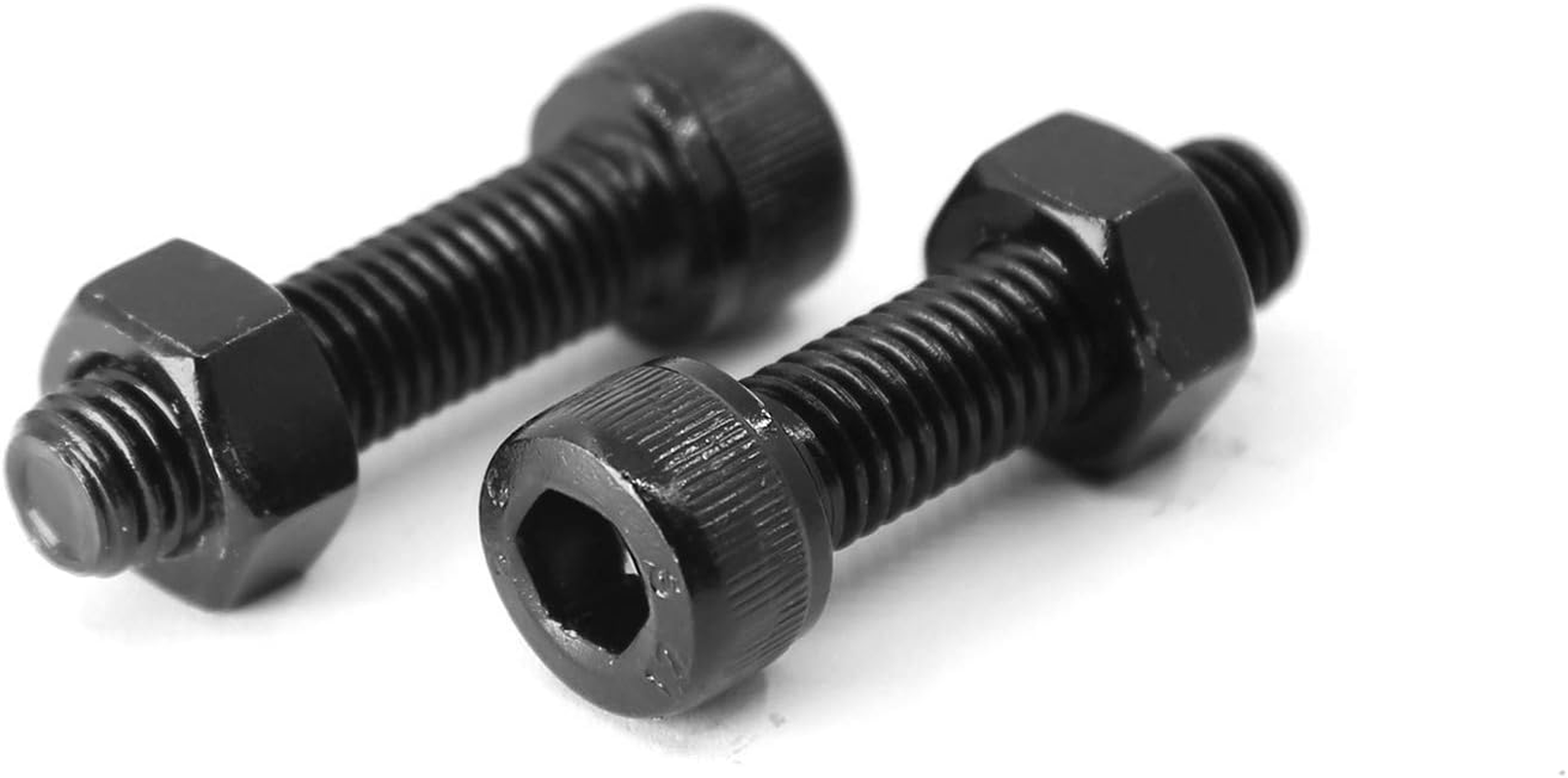 (15 Sets) M8 X 30Mm Bolts and Nuts Set Socket Head Cap Screws 12.9 Grade Alloy Steel Black Full Thread image number 2
