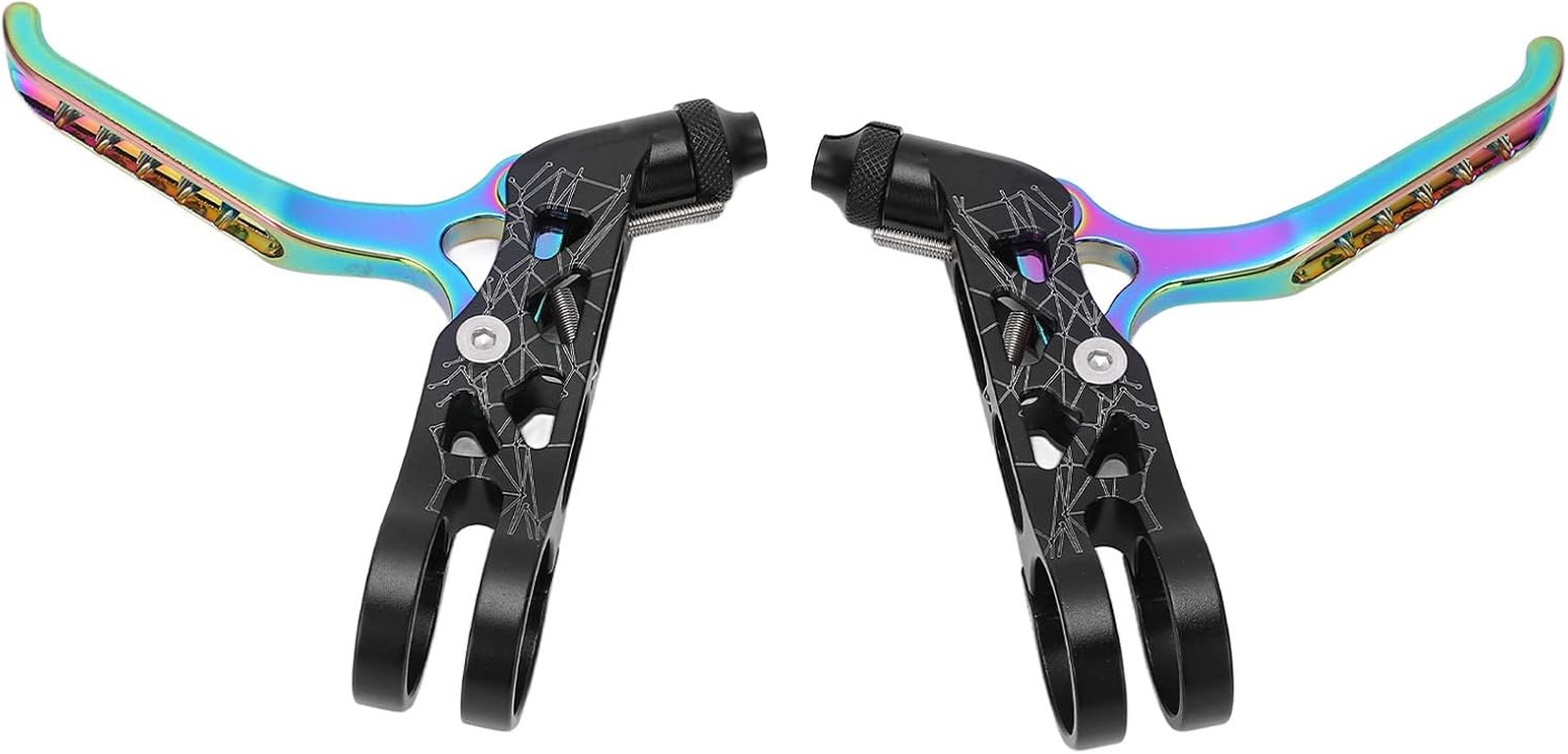 1 Pair Aluminium Alloy Cycling Hand Brakes Levers, 2.2 Cm Diameter Handle Brake Clutch Levers for Brompton 3Sixty Mountain Cycle (Multi Color)