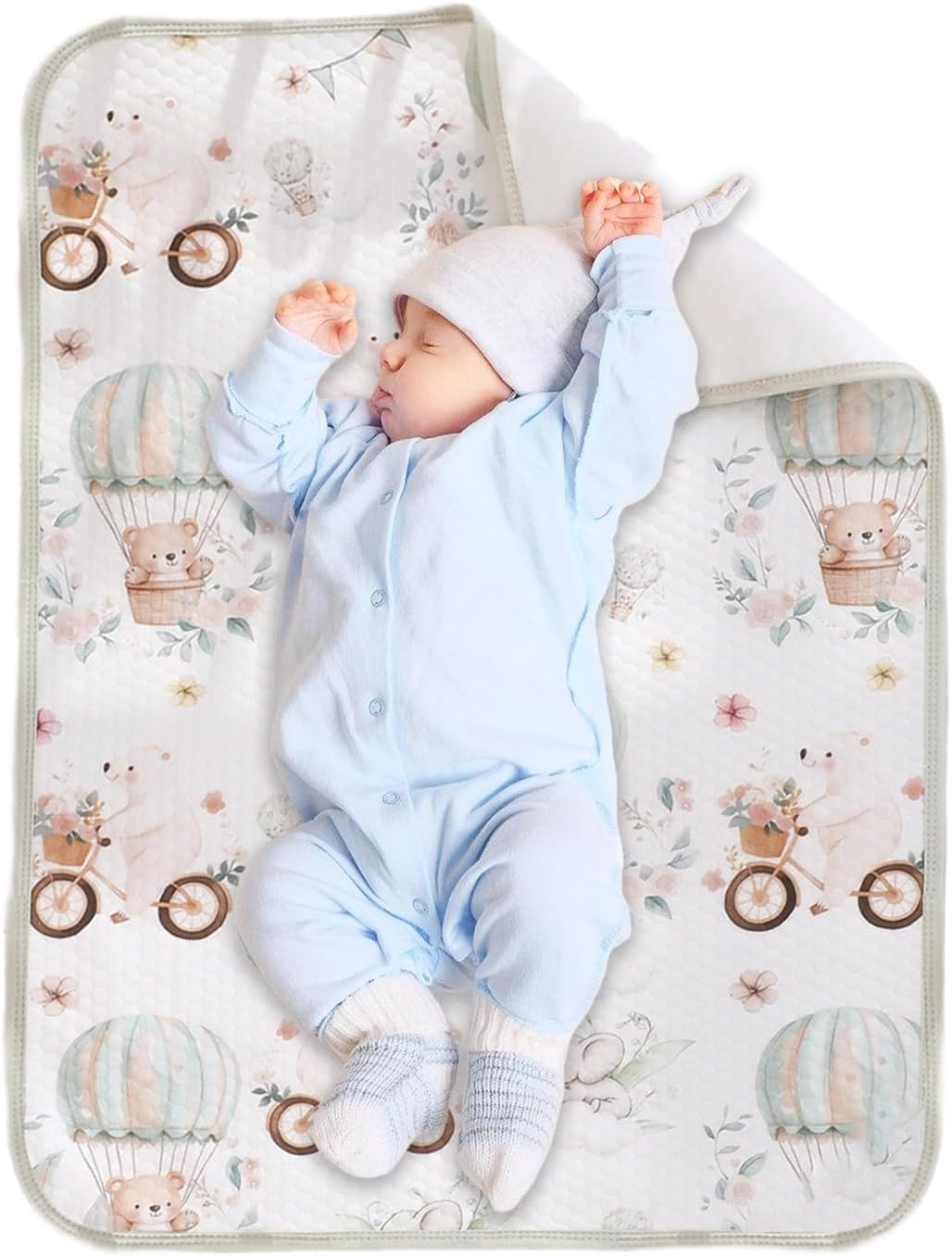 Waterproof Crib Mattress Protector - Crib Mattress Protector,Soft Breathable Bassinet Pee Liner Sheet for Overnight Protection Bedwetting Solution Potty Training Nursery Setup