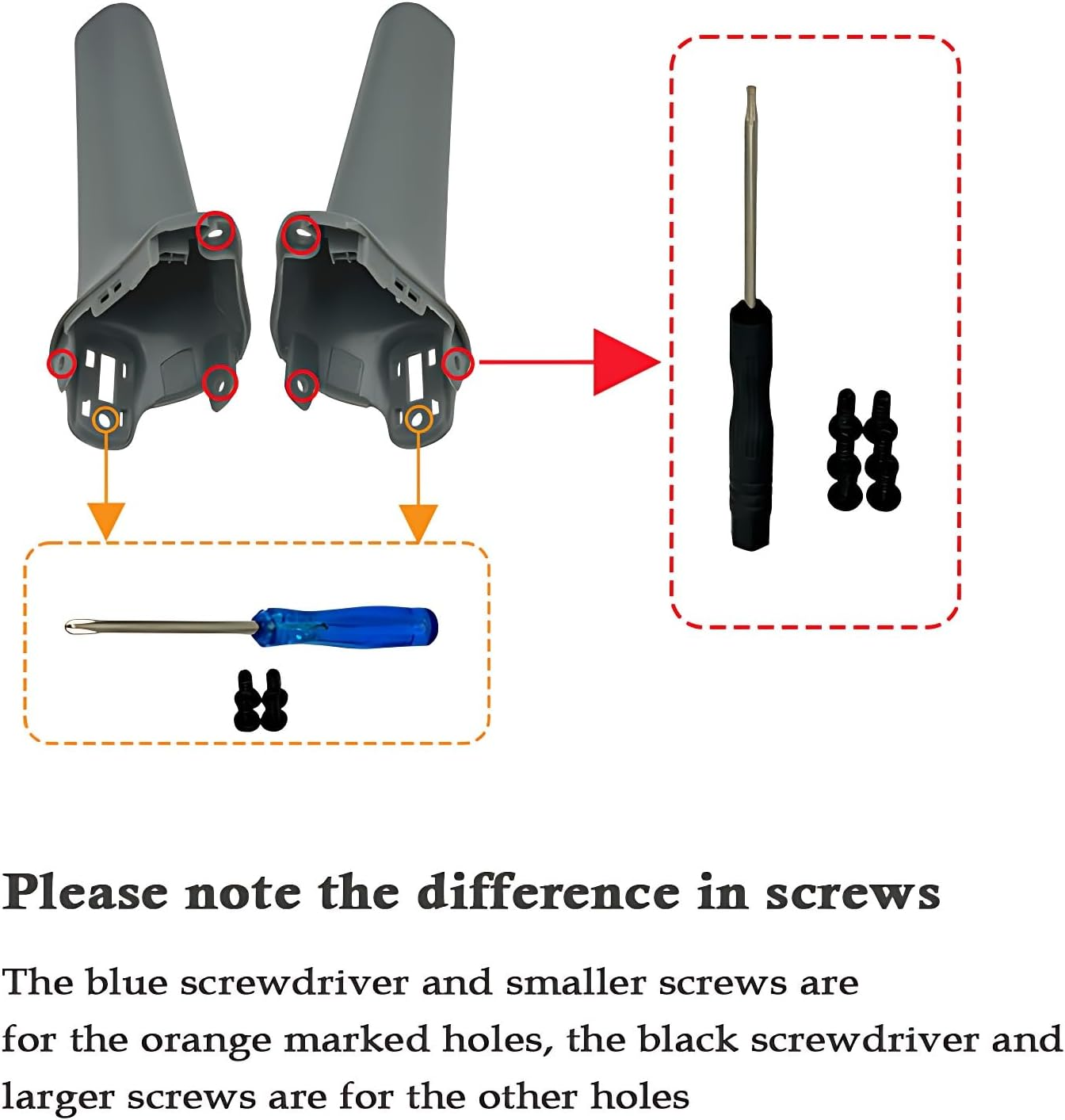 ZWLLKJGS Air 3 Front Landing Legs Replacement for DJI Mavic Air 3 Left Right Foot Stand Replacement Accessories (Without Light Cover) image number 4