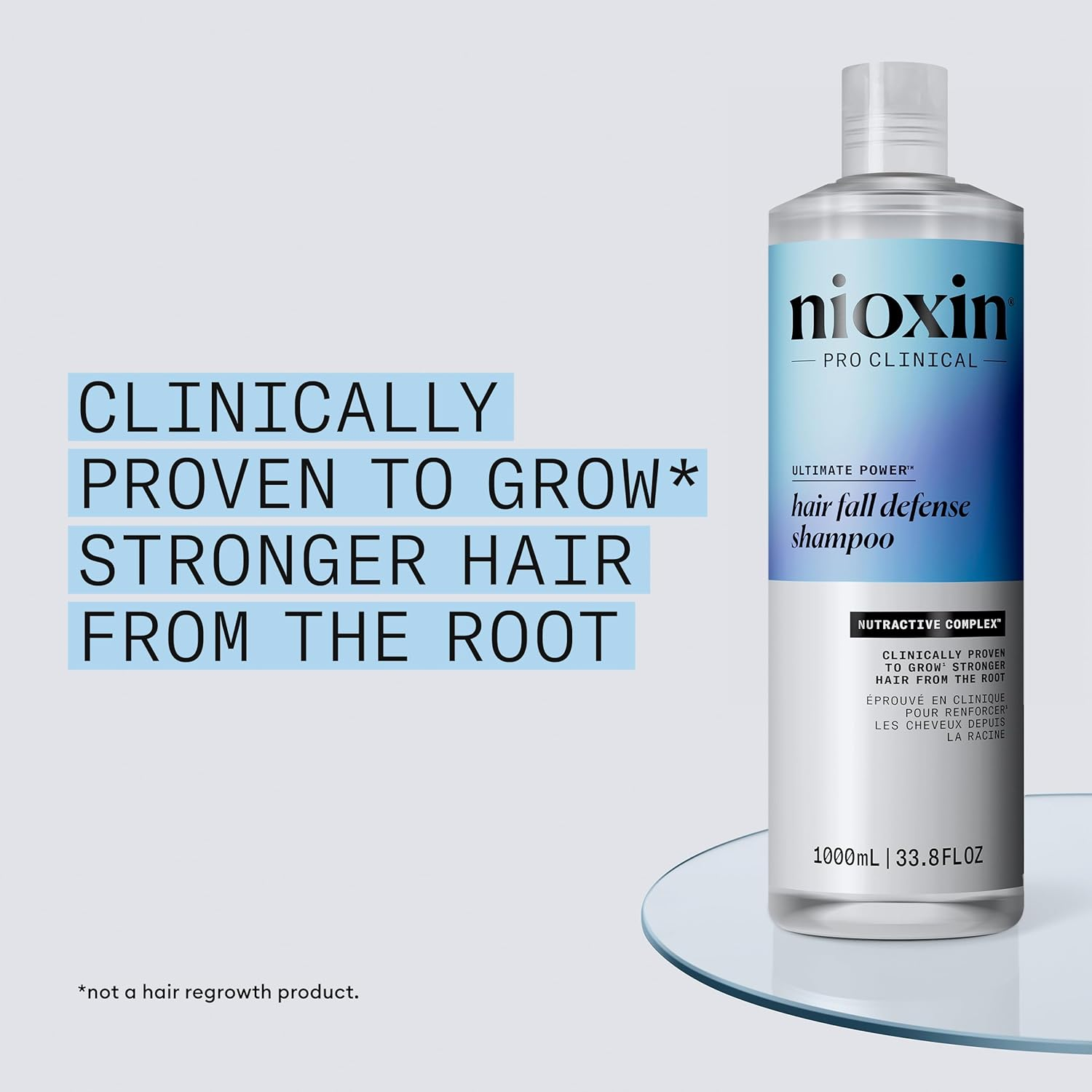 Nioxin Hair Fall Defense Shampoo for Hair Loss, 1000 Ml image number 4