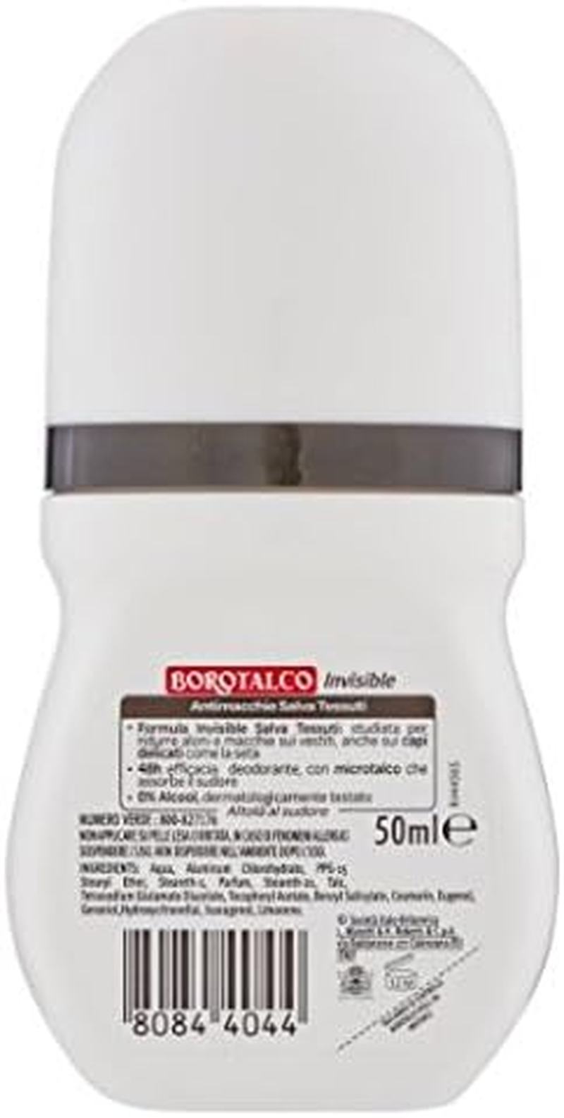 Borotalco:"Invisible" Anti-Stain Deodorant * 1.69 Fluid Ounces (50Ml) Deo Roll on (Pack of 3) * [ Italian Import ] image number 1