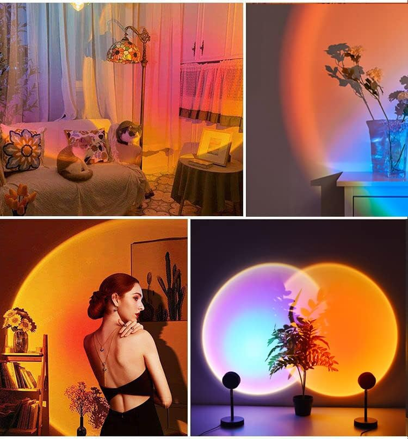 HFAN Sunset Lamp Projection with Remote & App Control 16 Colors 360&deg; Rotating Led Solset Sunset Light Projector, Sunlight Lamp Projector for Selfie/Photography/Party/Home/Bedroom Decor image number 5