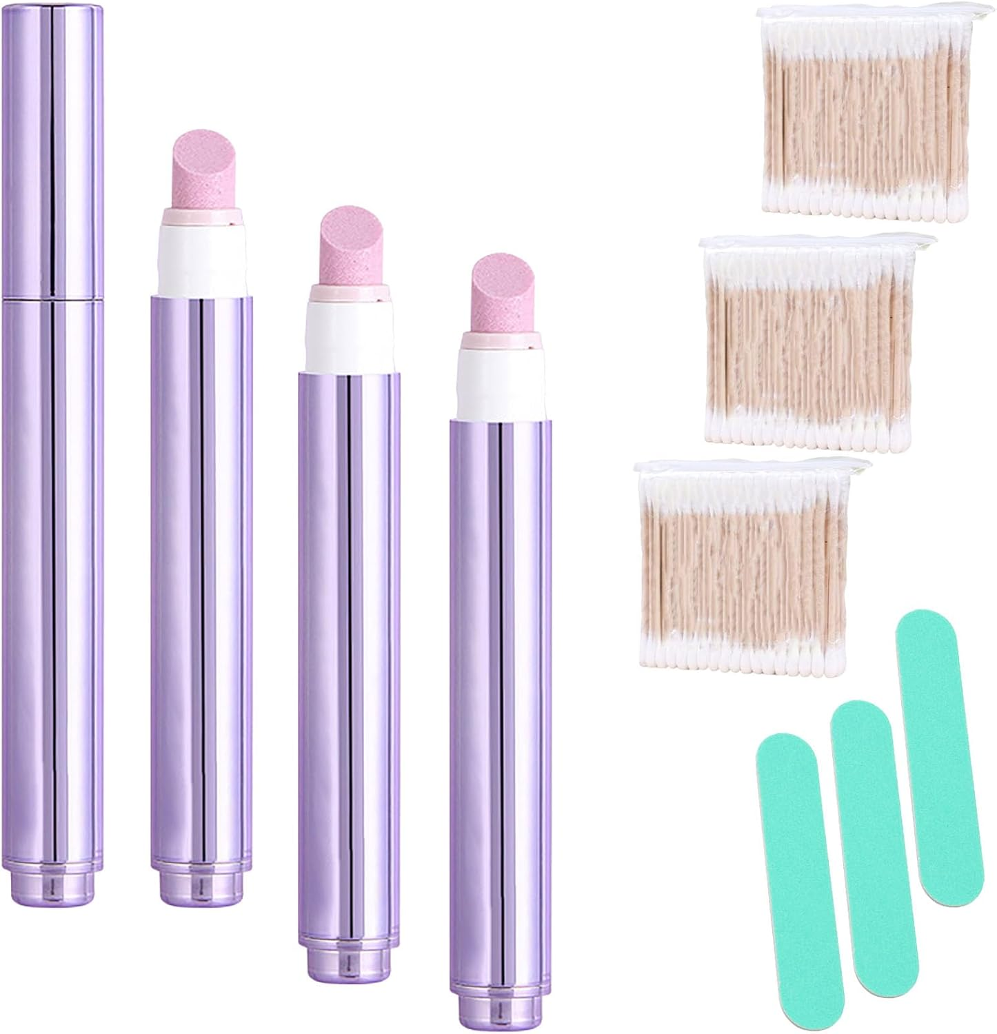 2025 Upgrade 3-In-1 Nail Care Pen, Ceramic Cuticle Pusher Pen with Oil, Cuticle Oil Pusher Pen for Nails for Hangnails, Dry & Damaged Nails, Moisturize Strengthen Brighten Nails Care (5PCS)