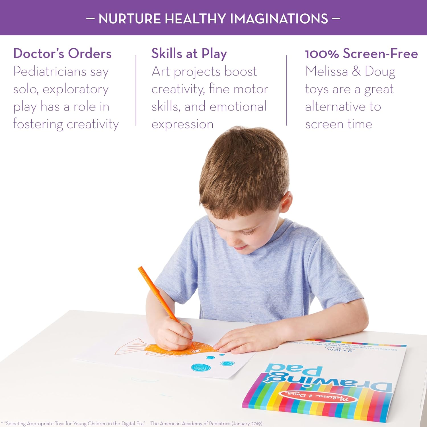 Melissa and Doug Drawing Pad (229 X 305Mm) - 50 Sheets - Qty. 1 image number 5