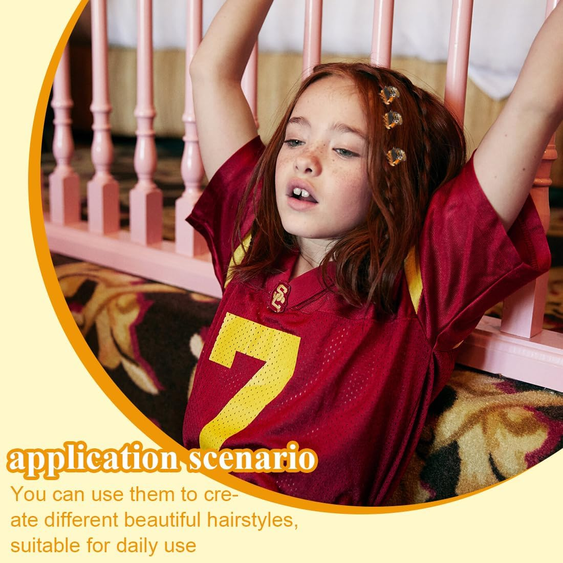 Weddhuis Pack of 36 Mini Hair Clips, Small Hair Clips, Claw Clips, Non-Slip Grip for Design, Children and Adults (1 Cm) (Black, Brown, White) image number 2