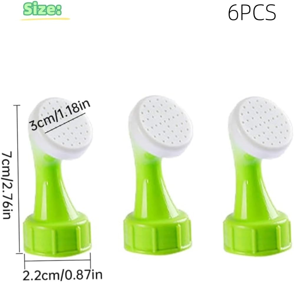 6Pcs Portable Shower,Mini Sprinkler Water Can Bottle Top, PVC Head Plant Irrigation Attachments Watering Nozzles for Bottles Bottle Top Sprinkler Nozzle Portable Bottle Cap Sprinkler Heads image number 2