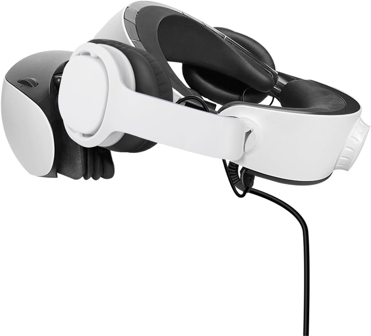 Globular Cluster PH2 Stereo VR Headphones for PS VR 2 - Clip on Design Easy to Install & Remove - Looks Tidy with Cable Router - More Comforable than In-Ear Buds ((75Mm X 90Mm Earmuffs White) image number 5