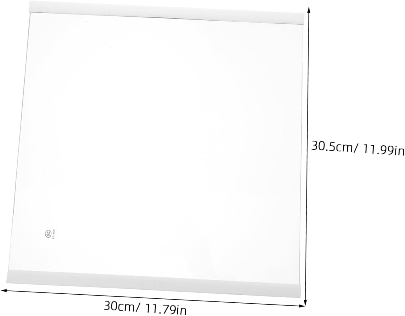 TEHAUX Tempered Glass Fridge Shelf Replacement Board 300X300Mm Refrigerator Glass Insert Tray for Freezer Storage Organizer Refrigerator Accessory image number 3