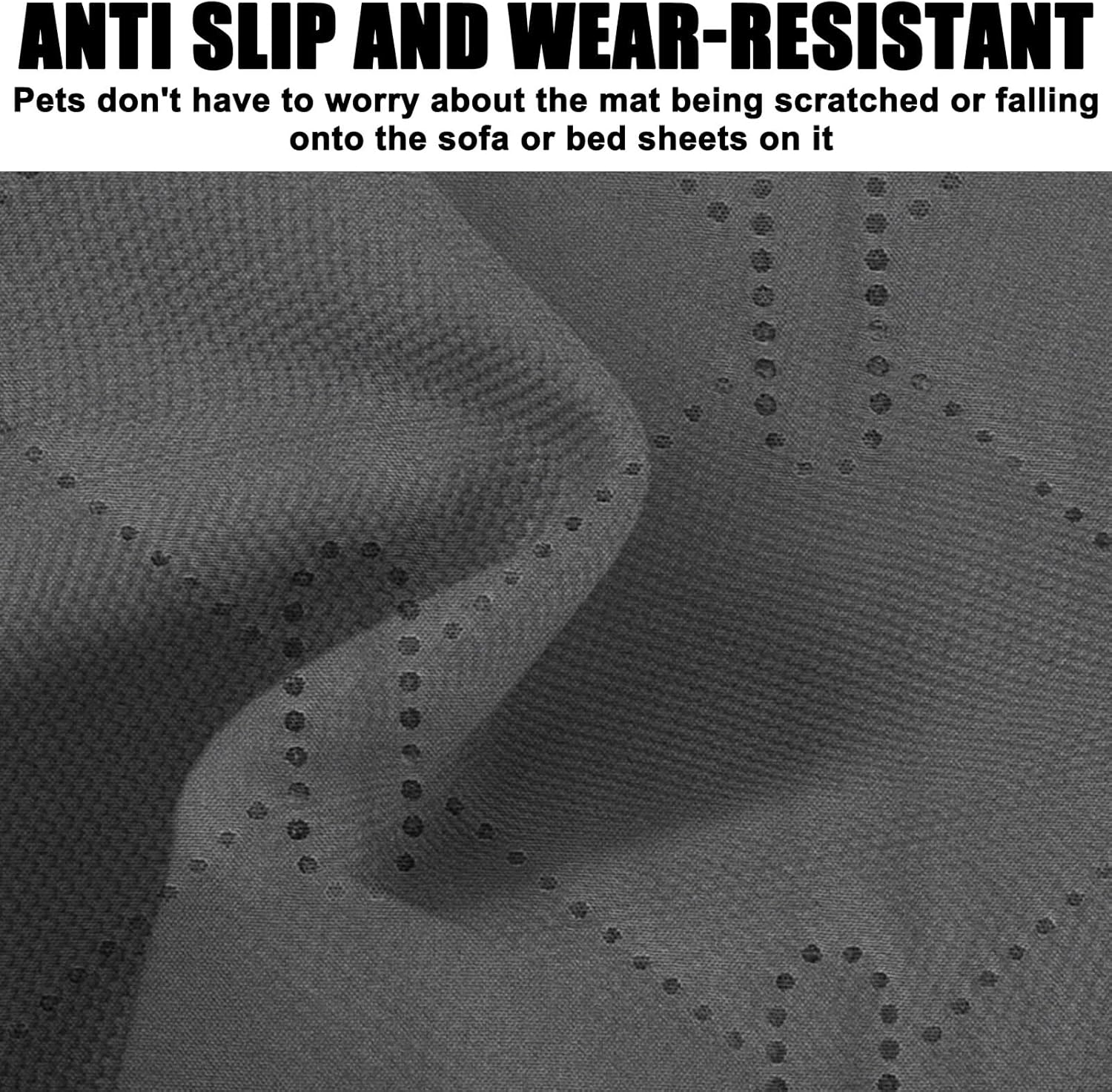 BAIFULAI Waterproof Dog Blanket, 180 X 75 Cm Dog Mat, Non-Slip Dog Blanket & Cat Mat, Sofa Protection/Bed Protector for Large and Small Dogs, Reversible Scratch-Resistant Protective Blanket, Dark Grey image number 1