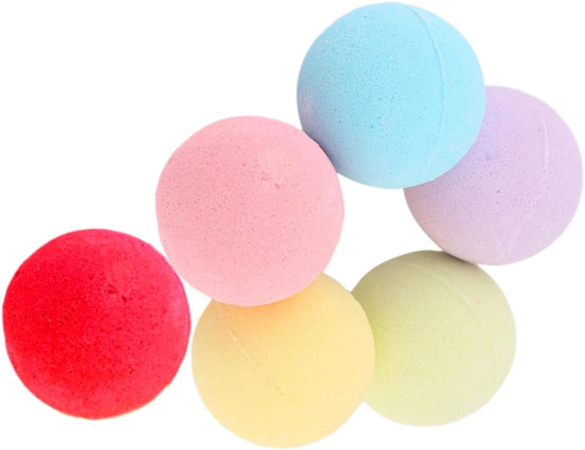 FOYTOKI 6Pcs Organic Handmade Exfoliating Bubble Ball for Stress Relief Women Girlfriend image number 5