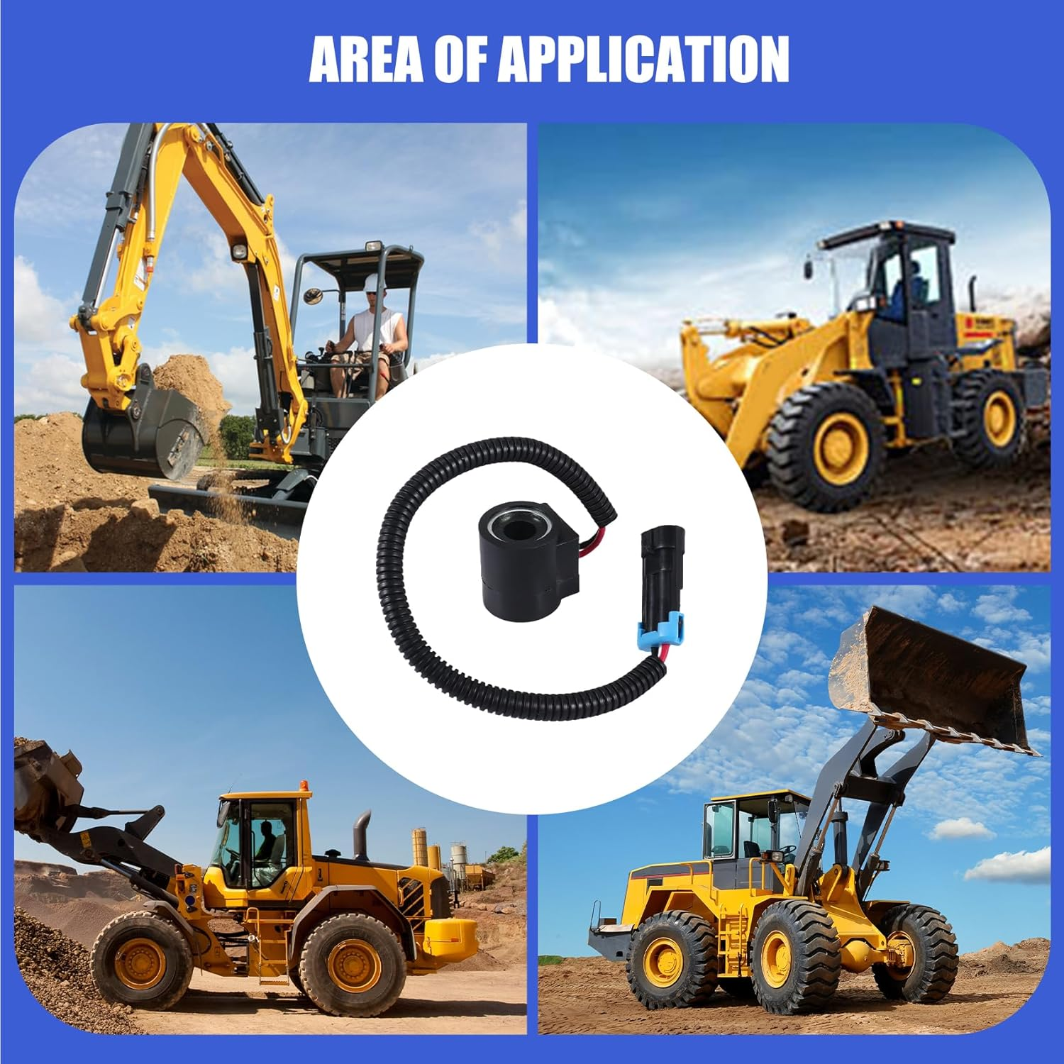 Engine Solenoid Valve 6309311 Coil/Connector for Loaders, 12V DC 6671025 image number 4