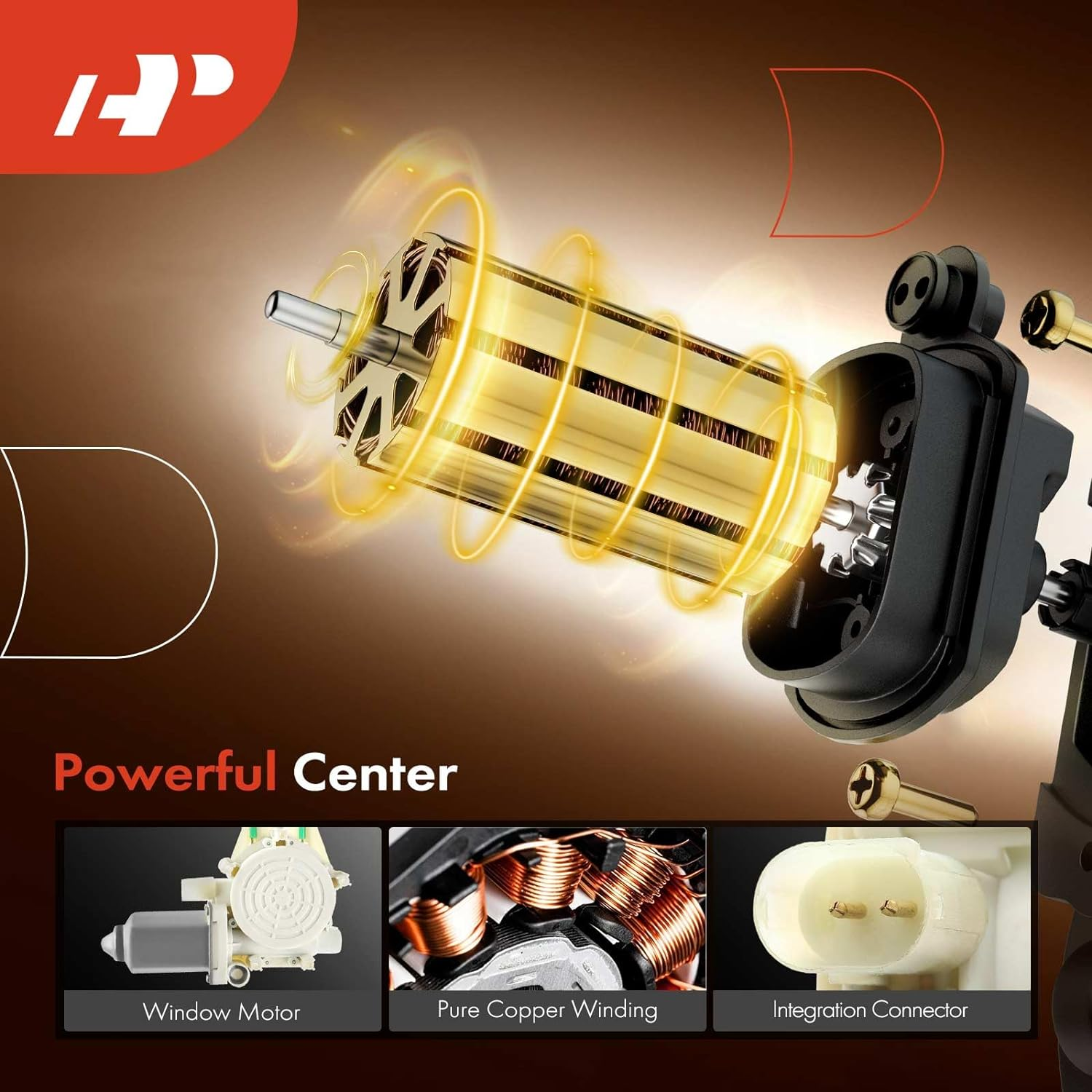 A-Premium Power Window Regulator with Motor for BMW E39 528I 540I 1997-1998 Rear Right Passenger Side image number 3