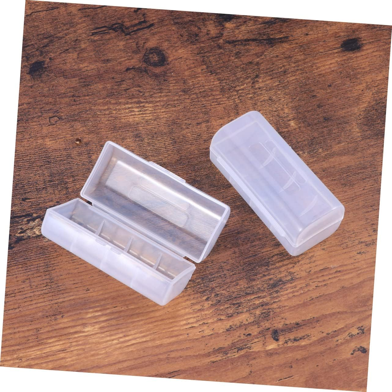 Jojofuny Practical 26650 Battery Storage Hard Case Battery Box for 2X 26650 Batteries Rolled Battery Prevention Eco-Conscious