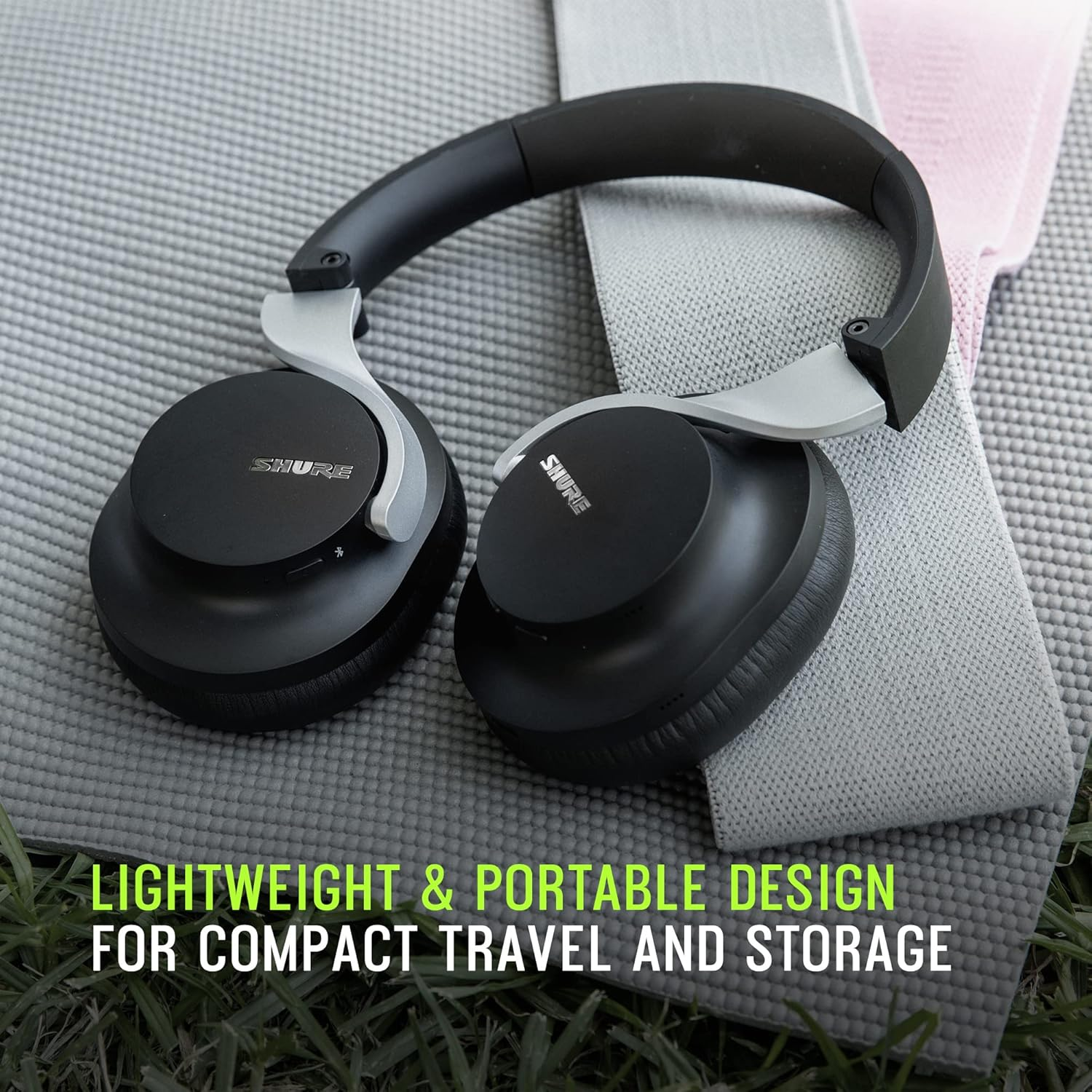 Shure AONIC 40 Wireless Headphones Premium Noise Cancelling, Black image number 2