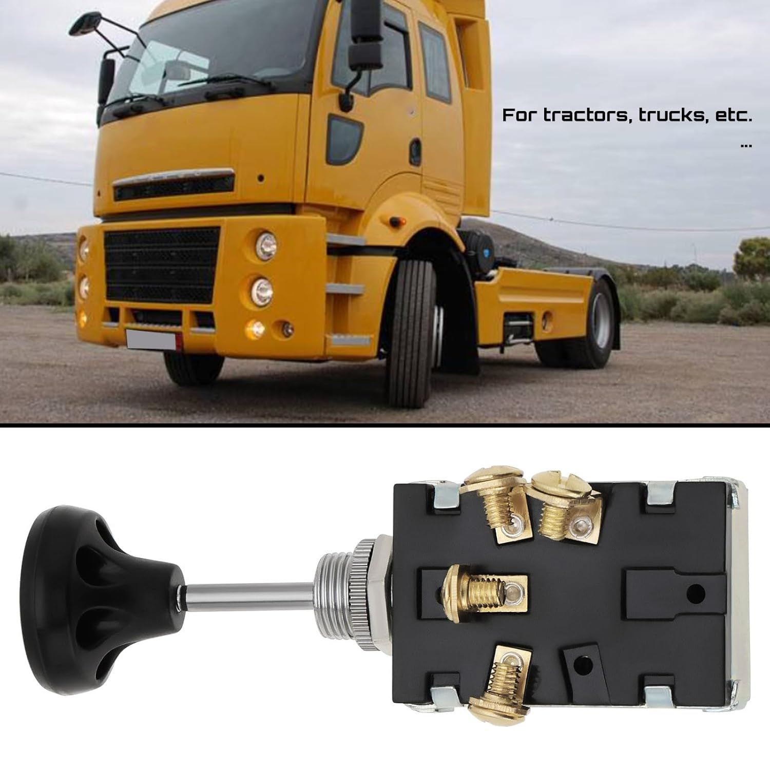 VGOL 30A 12V DC 3 Positions Push Pull Switch Car Light Switch Off/On/On for Dash Lights Parking Lights Head Lights Latching Vehicle Tractors Agricultural Construction Machinery image number 3