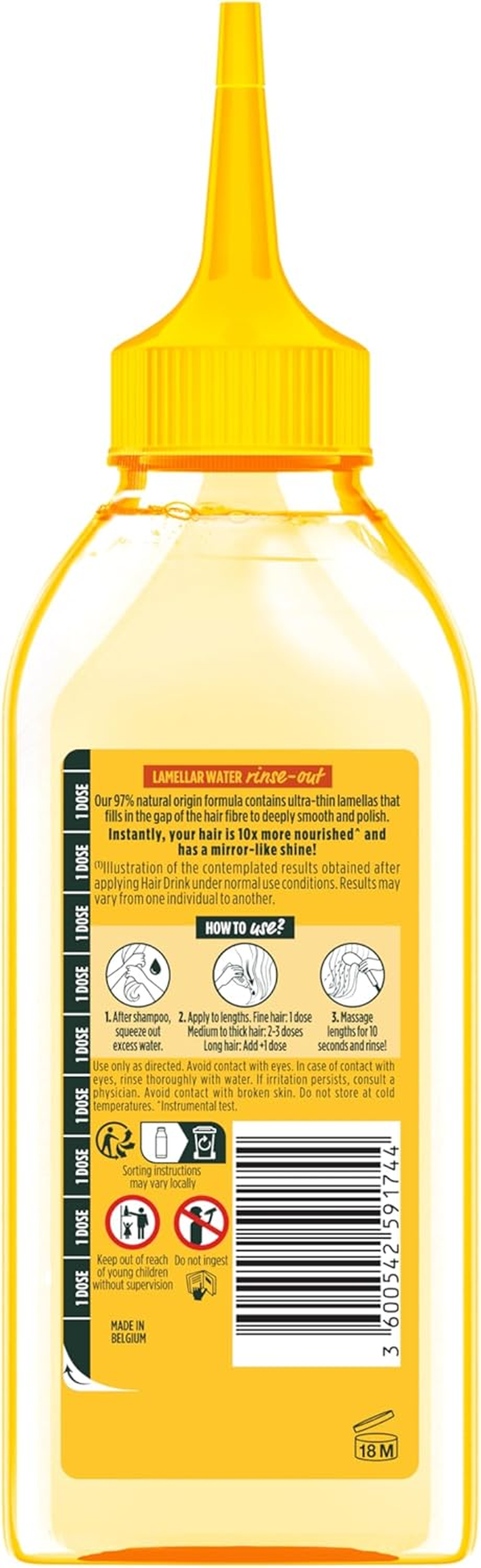 Garnier Fructis Hair Drink Banana 200Ml image number 6