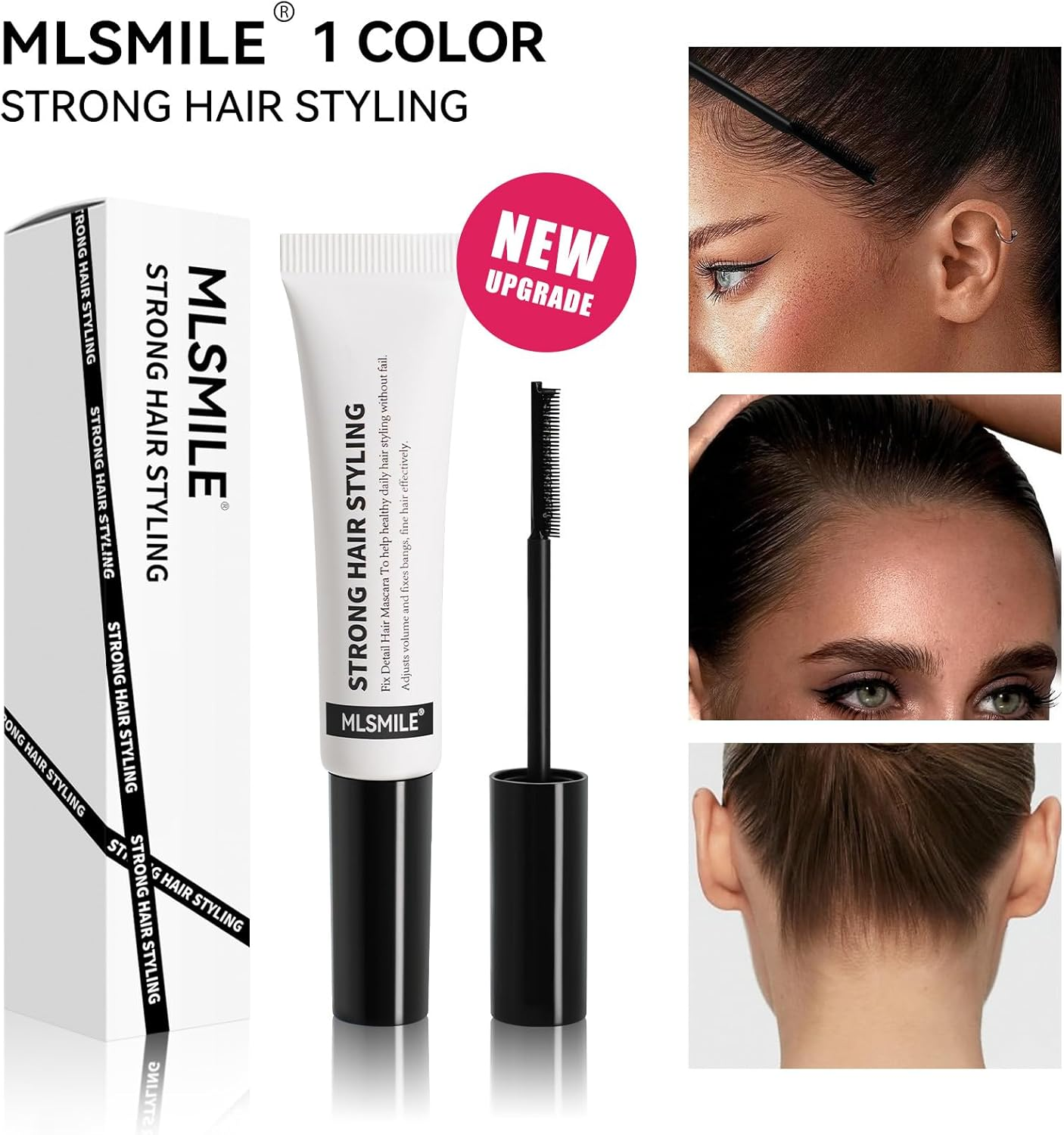 Hair Wax Stick Anti-Frizz Flyaway Wand Flyaway Feel Hair Finishing Stick for Small Broken Hair Cream Naturally Refreshing, Non-Greasy and Non-Sticky 15Ml image number 1