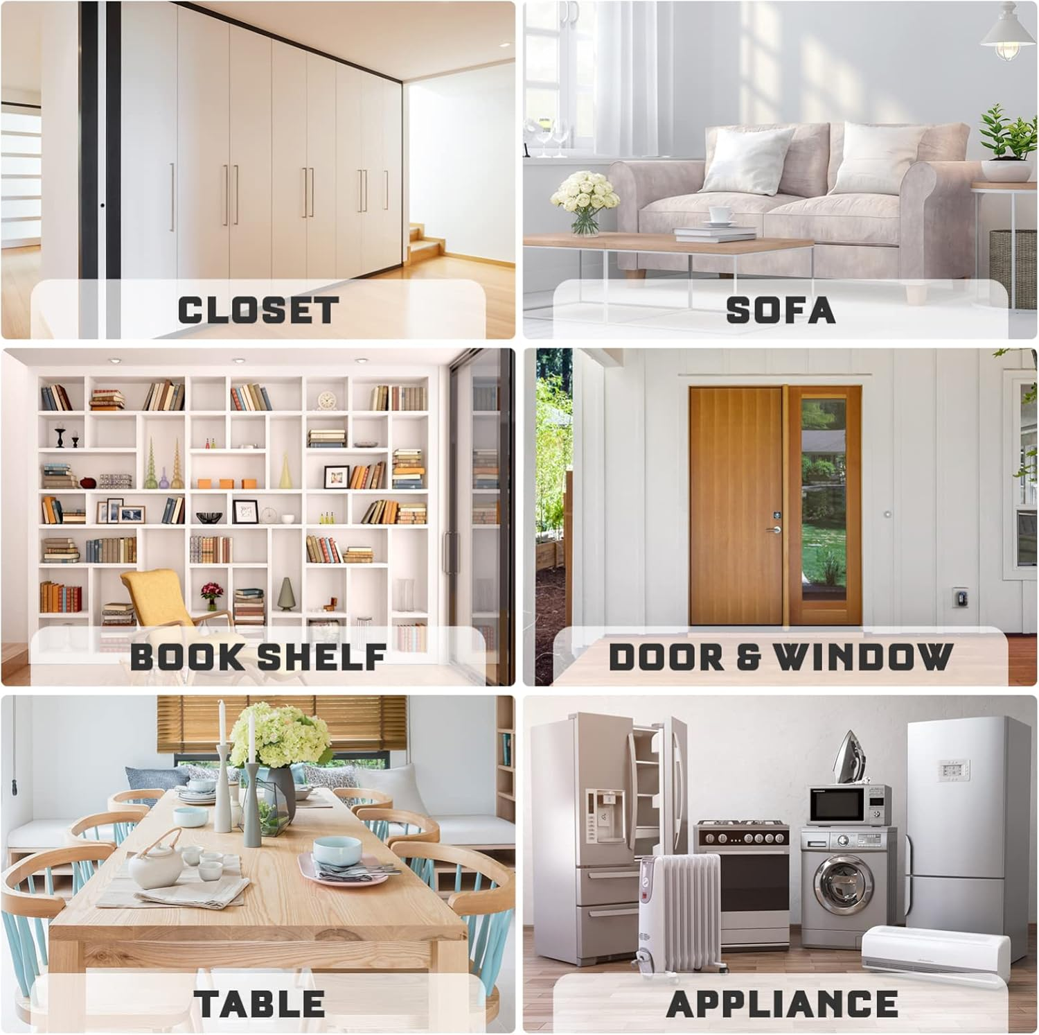 TEHAUX Furniture Leveling Shims, Plastic Level Wedge Anti-Slip Bed Shims Wedge Levelers for Home Improvement Leveling Bookcases, Sofas, Tables, Bookshelves, 20Pcs image number 6