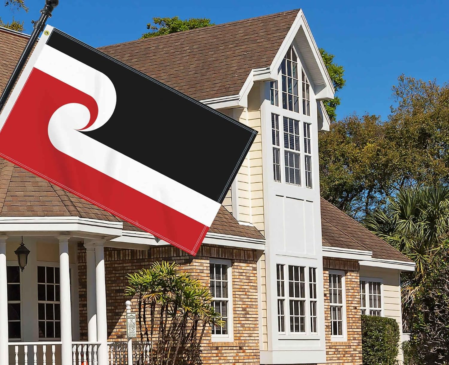 Large 3&times;5 FT Maori Flag, Big Maori 100D National Outdoor Banner,Decorgarden with Brass Gromment image number 1