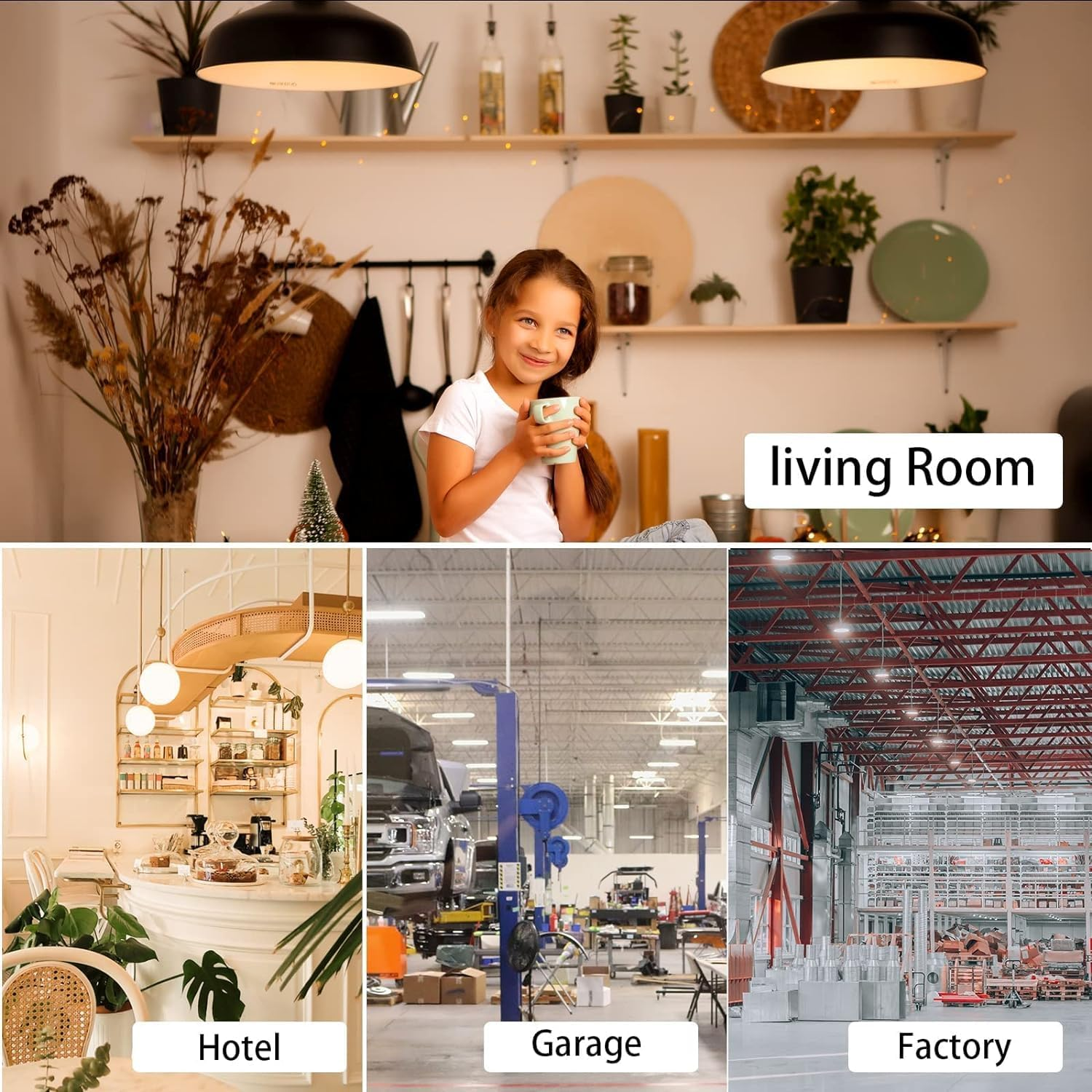 Bonlux 20W B22 LED Bayonet Light Bulb, G120 Globe LED Light Bulb, Equivalent of 200W Halogen Bulb, Energy Efficient, Long Lifespan, AC220-240V Warm White 3000K (Non-Dimmable, Pack of 1) image number 6