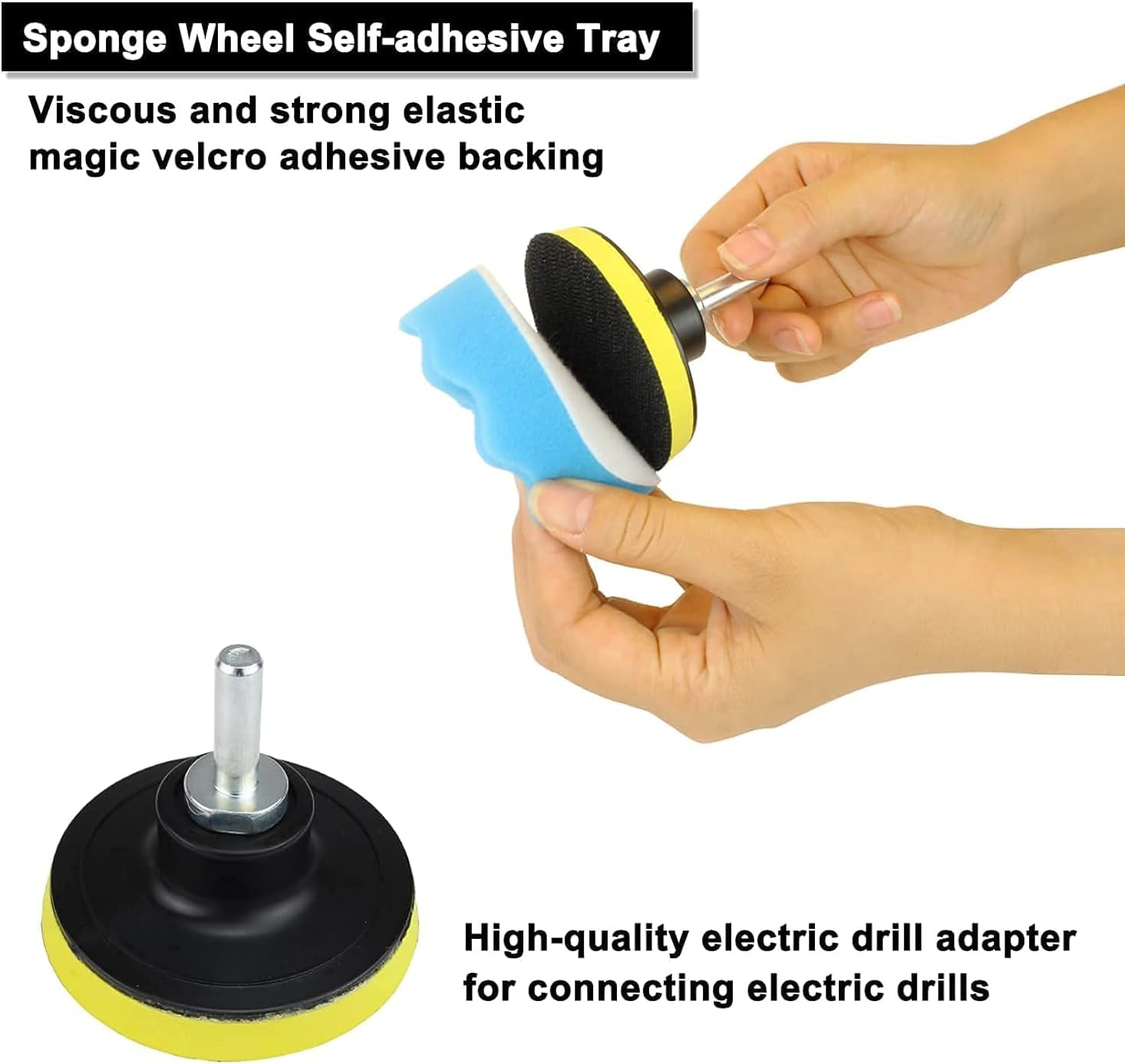 31 Pieces Polishing Pad Kit, 3 Inch Car Foam Buffing Pads Sponge Buffing Pads for Car Sanding, Buffing, Waxing, Sealing Glaze image number 1