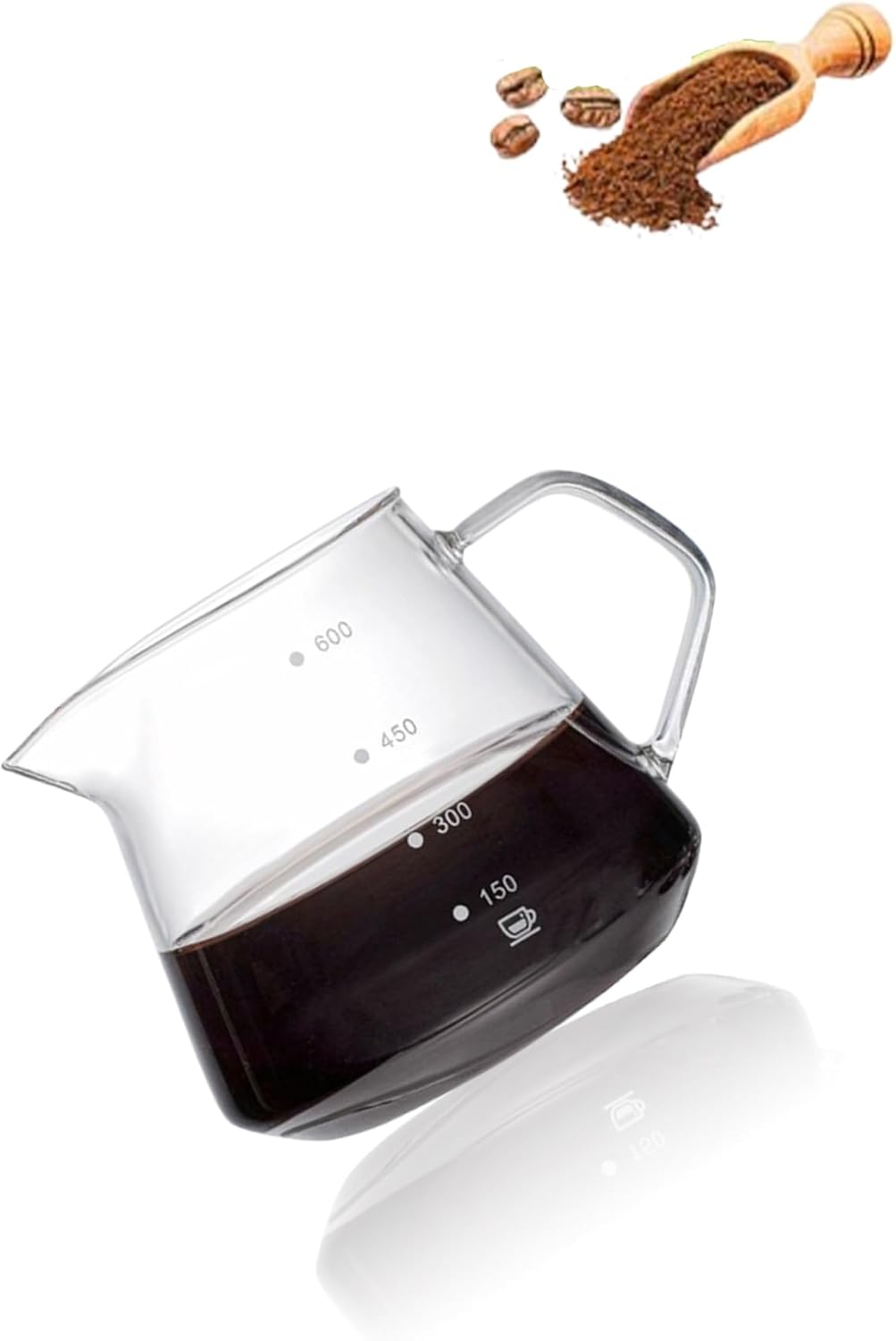 Juice Ly Every Time with 600M Glass Drip Coffee Maker Coffee Pot , Easy Pour, Dishwasher Safe, Includes Filter image number 6
