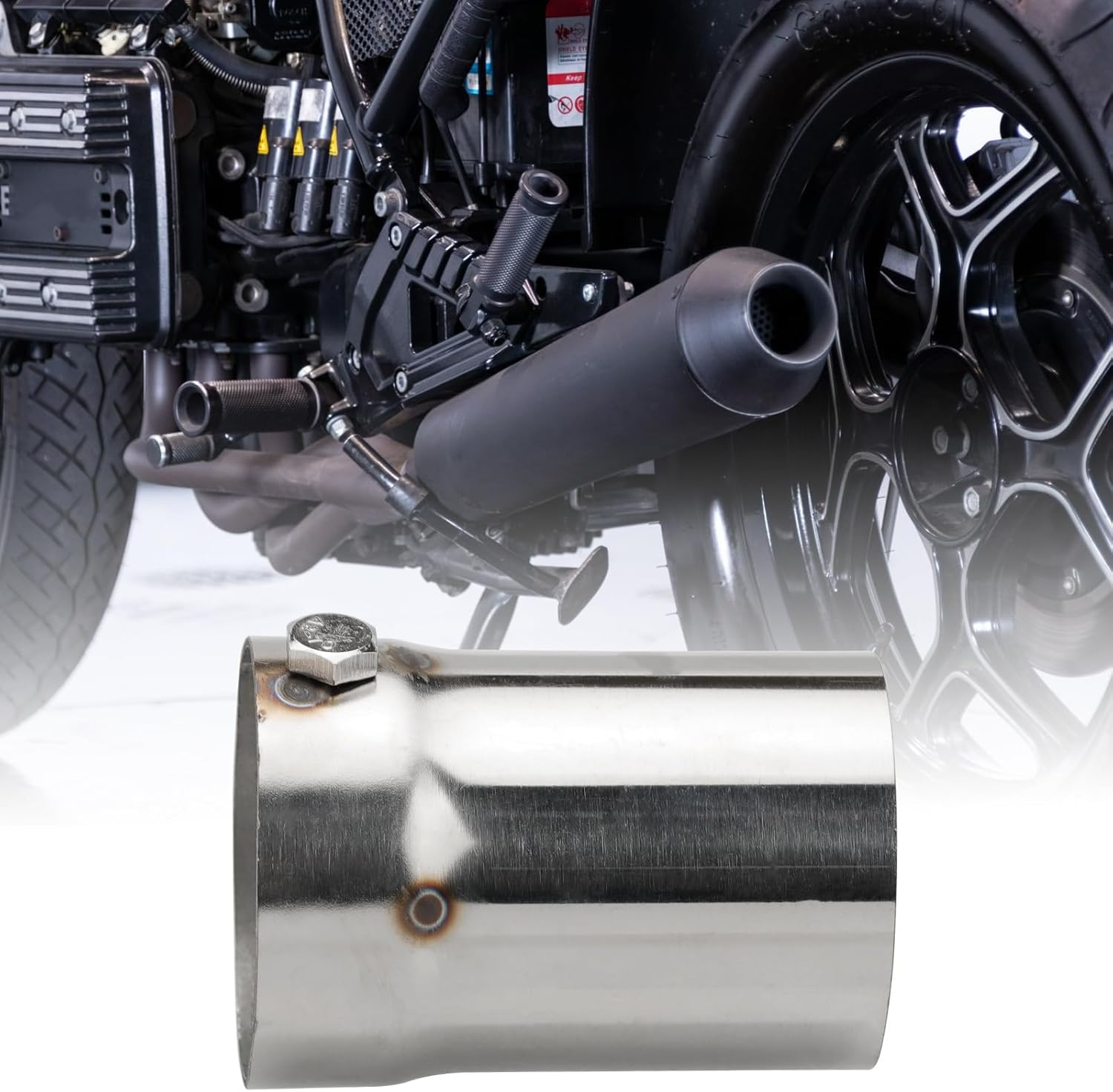 VG MOTO Universal Motorcycle DB Killer 51Mm 2" Exhaust Muffler Baffle Removable for Silencer Pipe Noise Sound Eliminator (Style C) image number 5