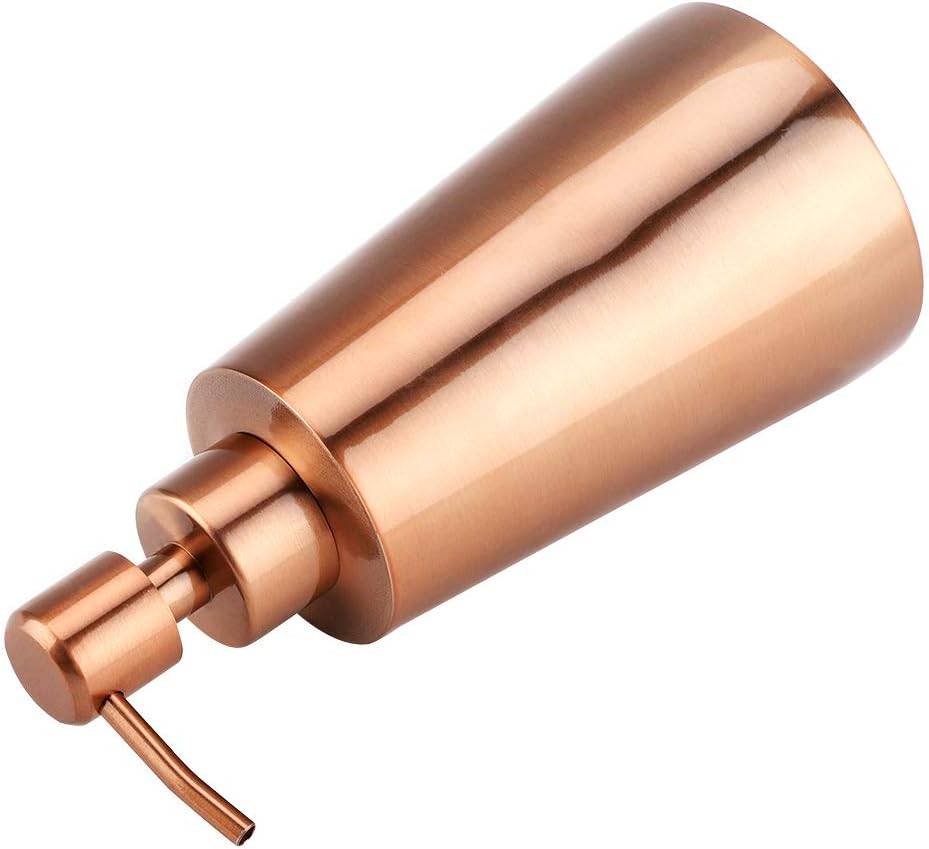 Premium 304 Stainless Steel Pump Dispenser, Modern, Stylish Sink Liquid Lotion Storage Holder Bottle with Sanding Surface, for Kitchen Bathroom, Ideal for Home Hotel Restaurant image number 5