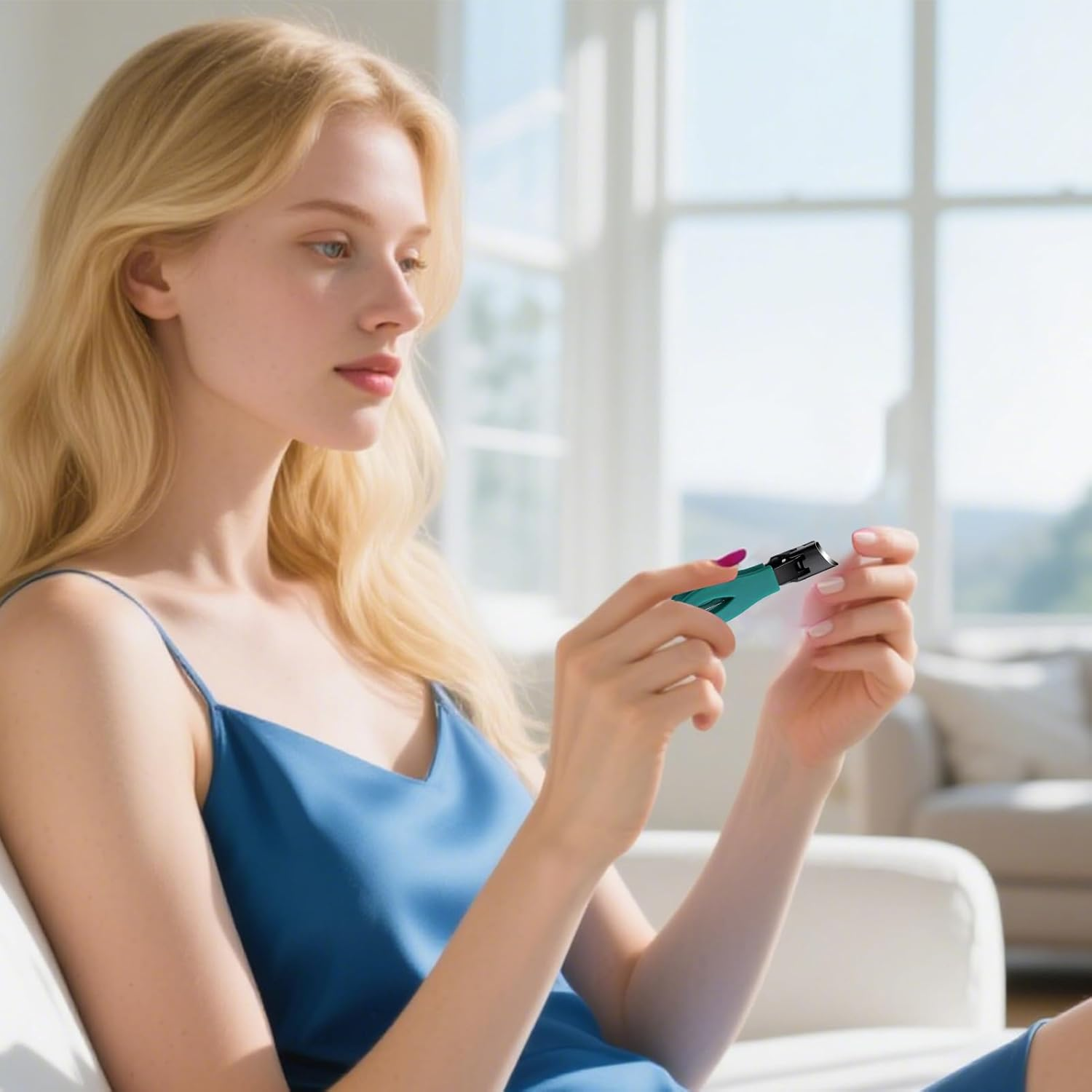 Ingrown Nail Clippers, Anti-Splash Large Opening Toe Nail Clippers, Heavy Duty Fingernail Trimmer Toenail Cutter Hand Care for Salon Household Travel Elderly Women Men Adults Kids