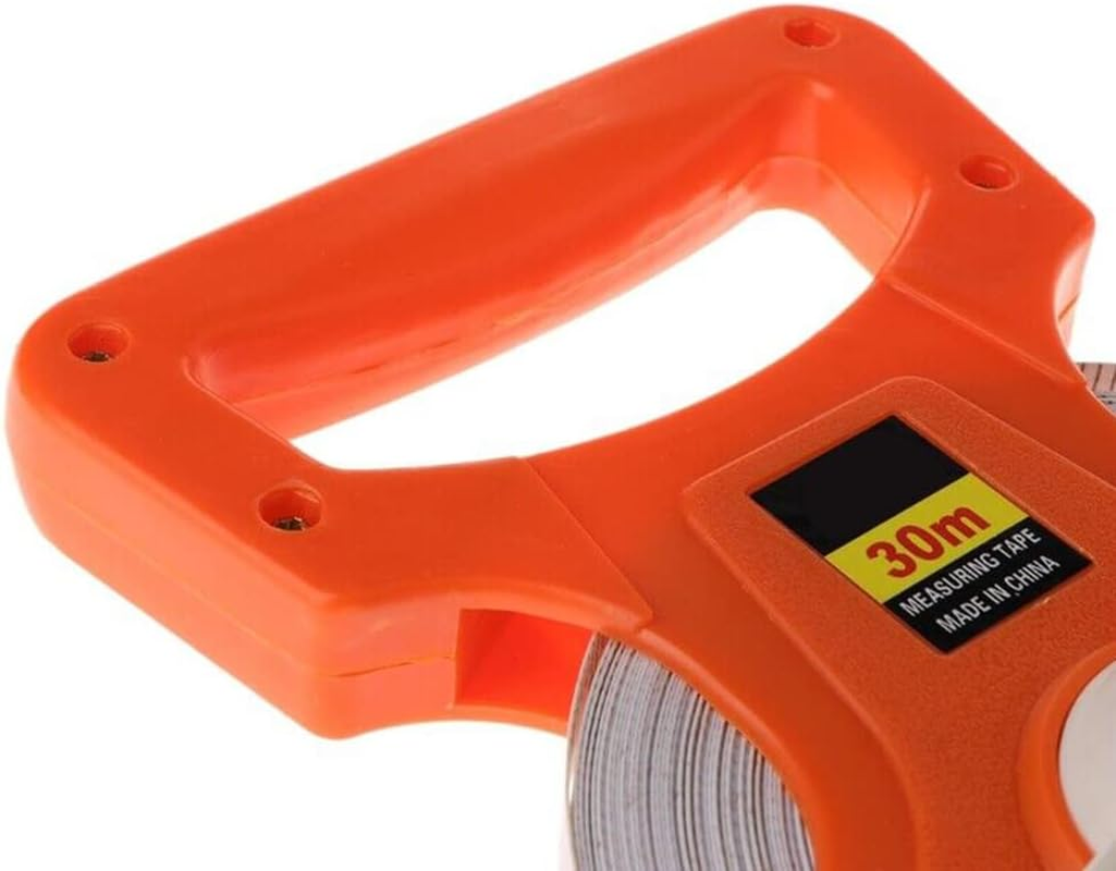 Tape Measure 100M Fiberglass Open Reel Measuring Metric Imperial New image number 4