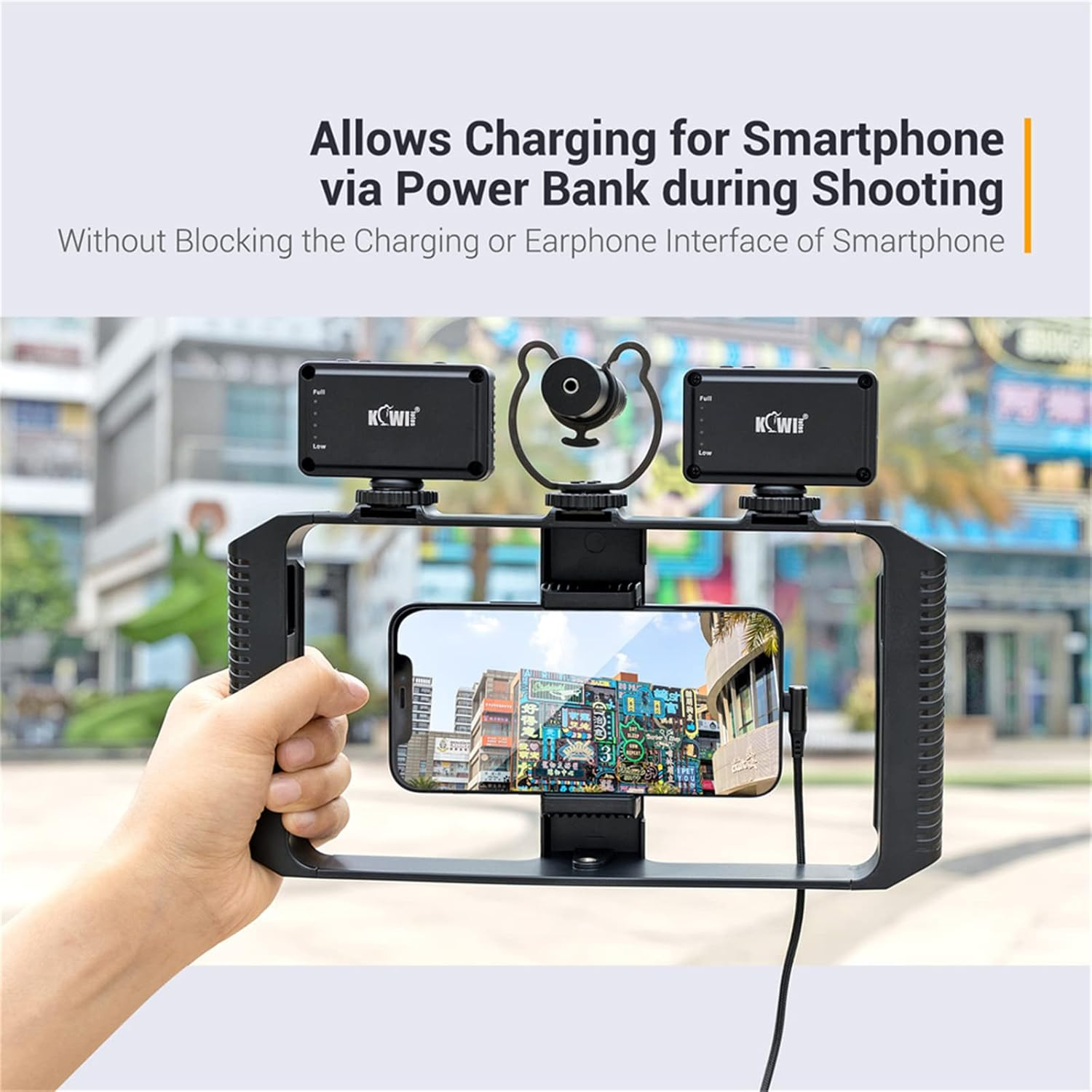 Smartphone Camera Video Recording Rig, Phone Vlogging Kit Filmmaking with Cold Shoe Mount, Cell Phone Stabilizer Grip Handheld Cage for Youtube Beginner,For Iphone 14 13 12 Pro Max, X,XS Max,Xr
