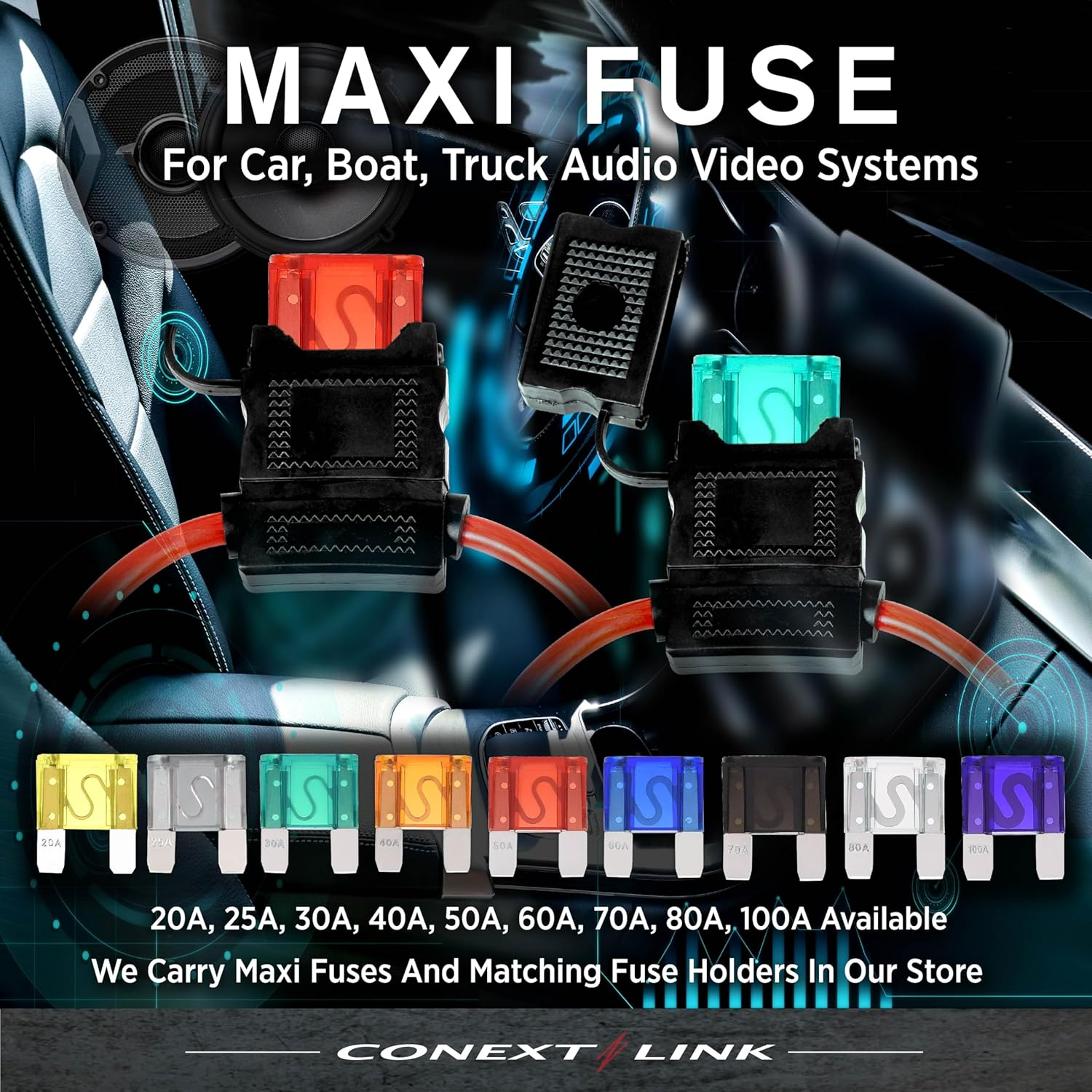 Conext Link MAXI20-10 Nickel Maxi Fuse 10 Pack 20 Amp