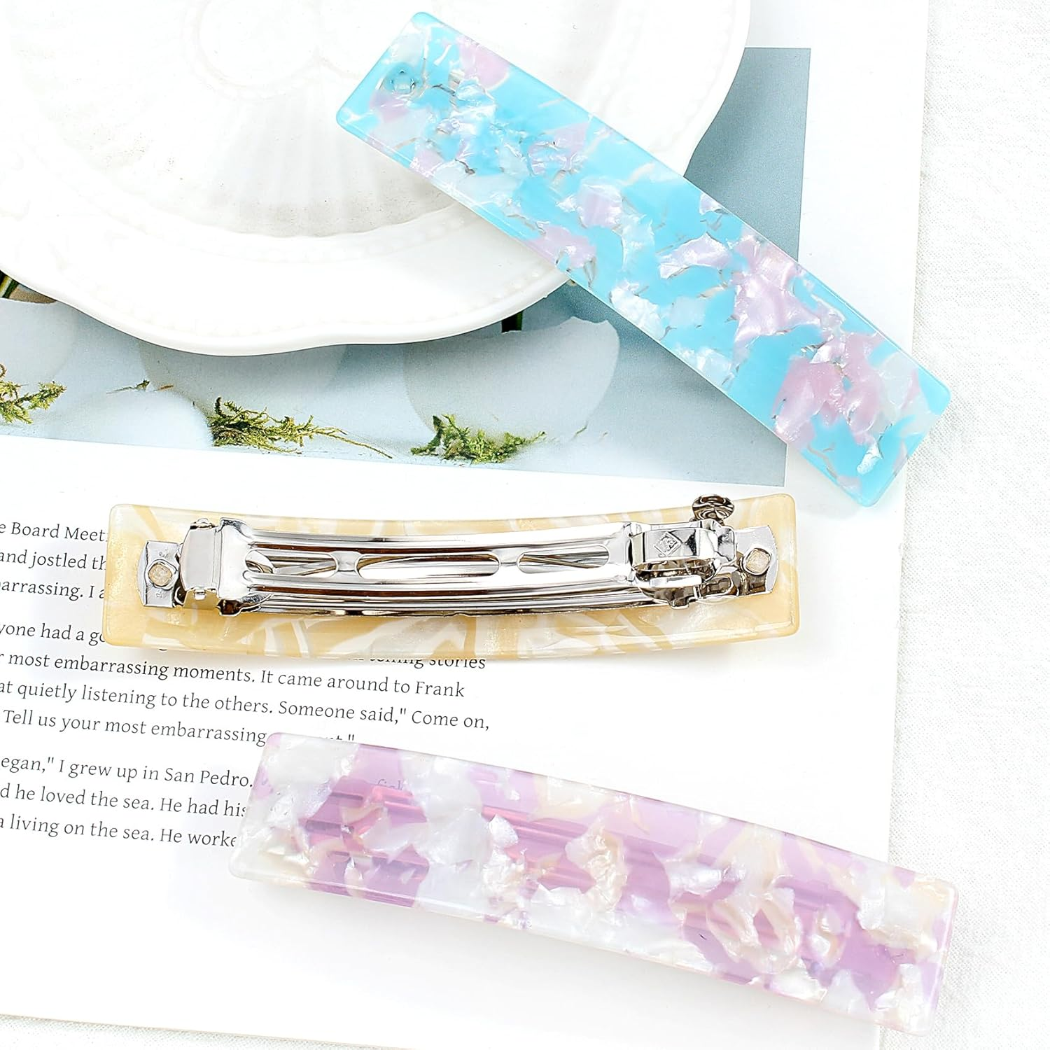 Large Hair Barrettes and Clips for Women'S Thick Hair