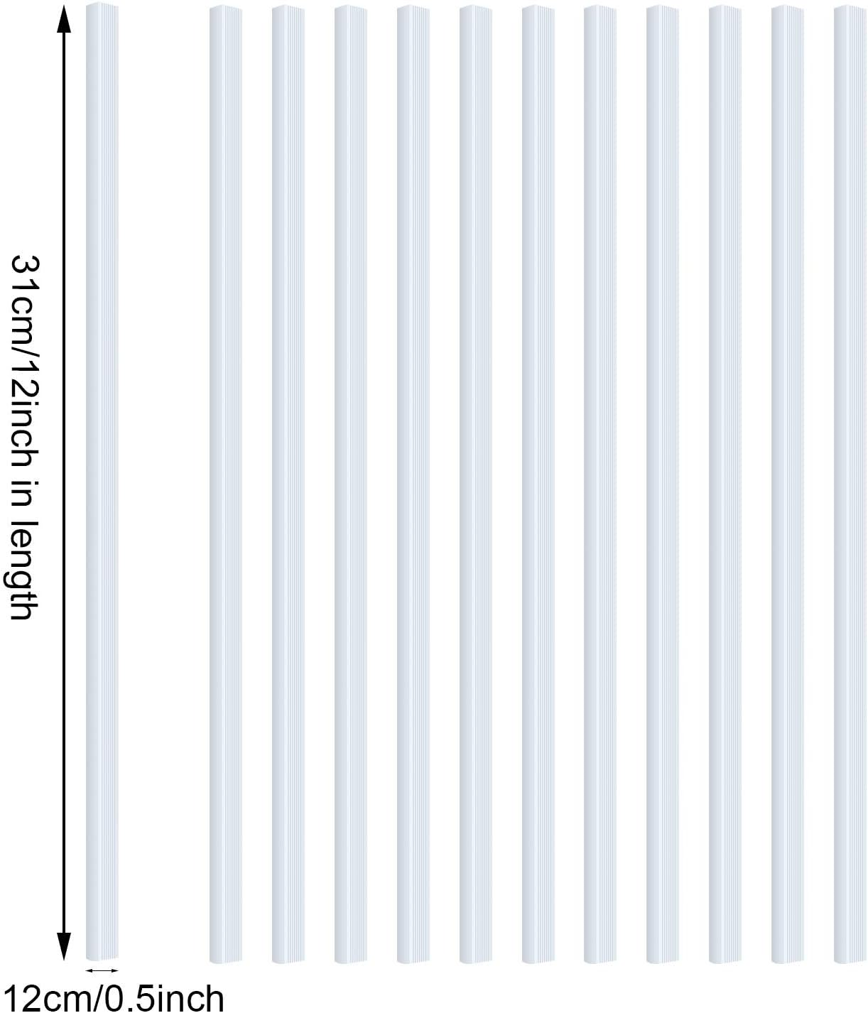 10 Pieces Binding Bars Slide Grip Binding Bars Report Cover A4 Spine Bars for School and Office, 12 Inch, 40 Sheet Capacity (White) image number 2