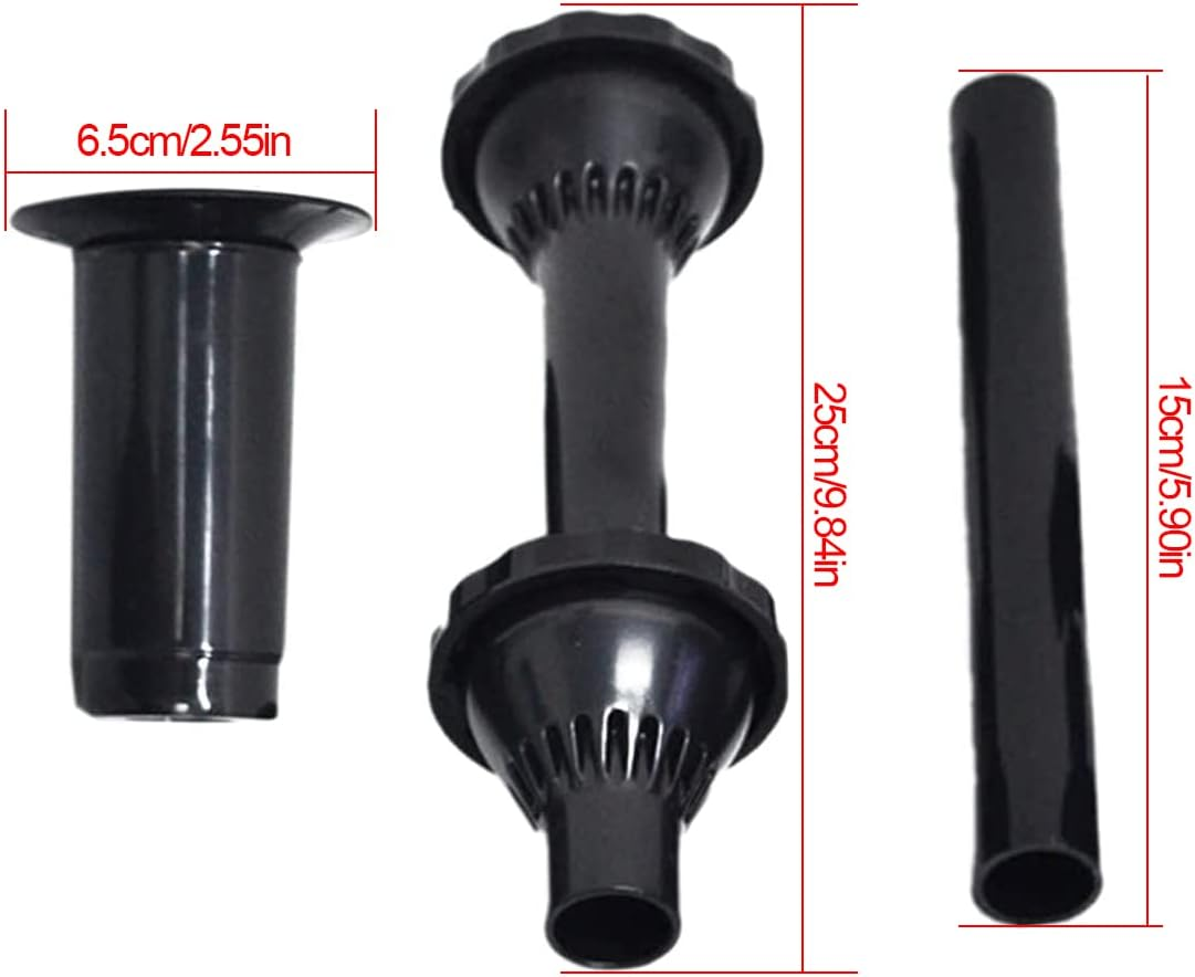 Guador 9Pcs Small Fountain Nozzle Kit,Water Fountain Nozzle Heads Fountain Head Set Fountain Pump Nozzle Set 3 Kinds of Nozzle Selection Water Fountain Spray Head Set Adjustable Pond Pump Nozzle Kit image number 2