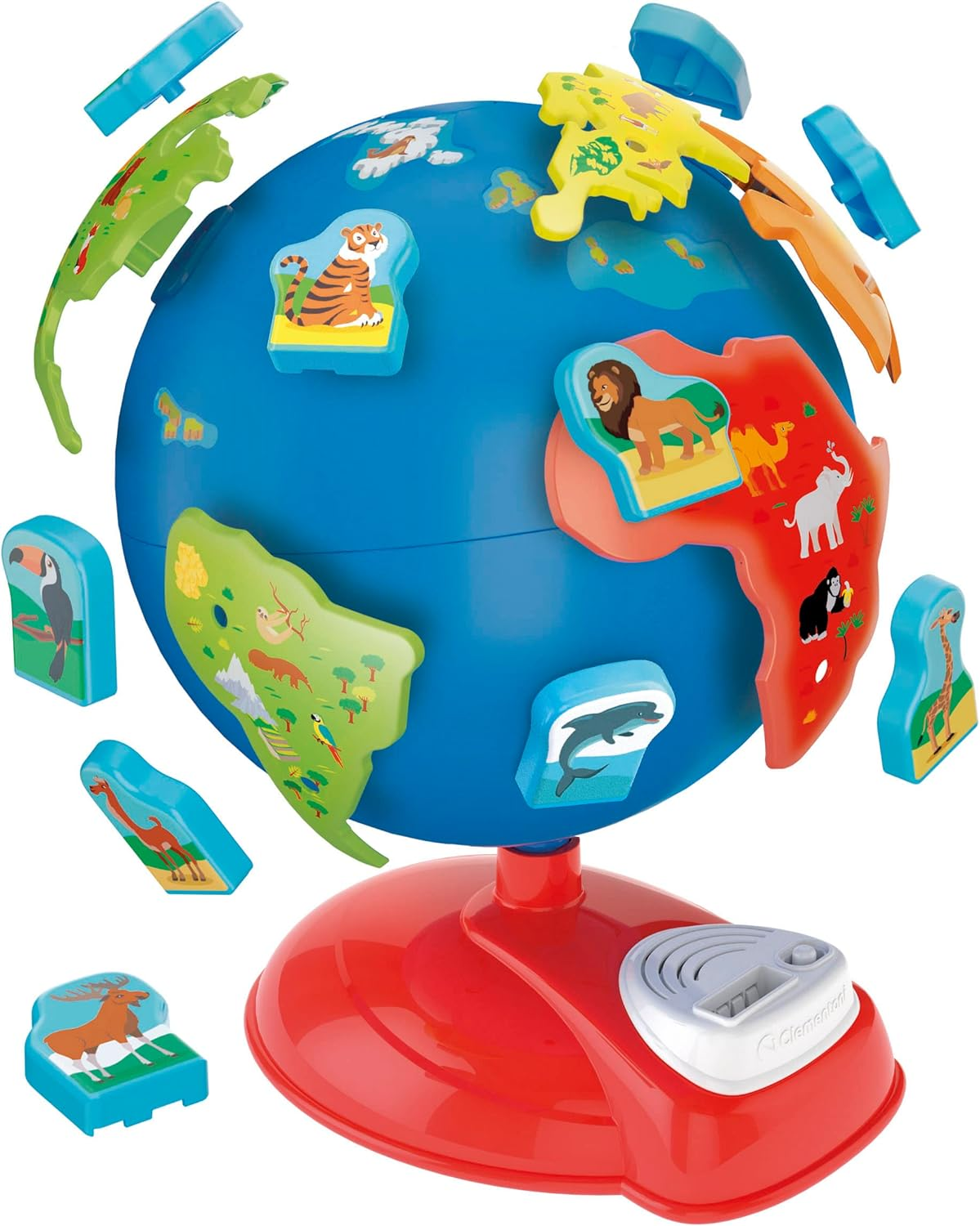Clementoni 61366 First Interactive Digital Children Age 3, Educational Toys, Globes World, English Version-Made in Italy, Multicoloured image number 1
