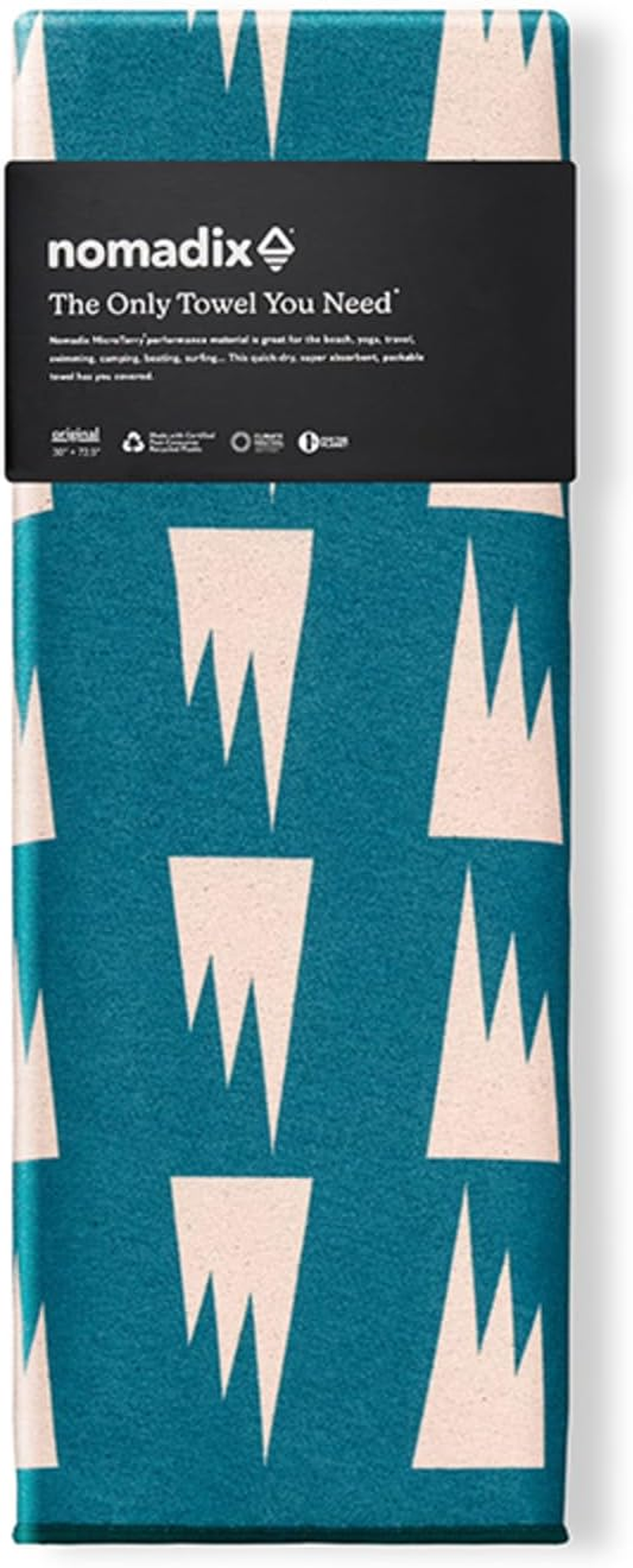 The NOMADIX Towel Nomadic Towel, Summit/Green, Large, Yoga Mat, Quick Drying, Water Absorbent, Odor Resistant image number 5