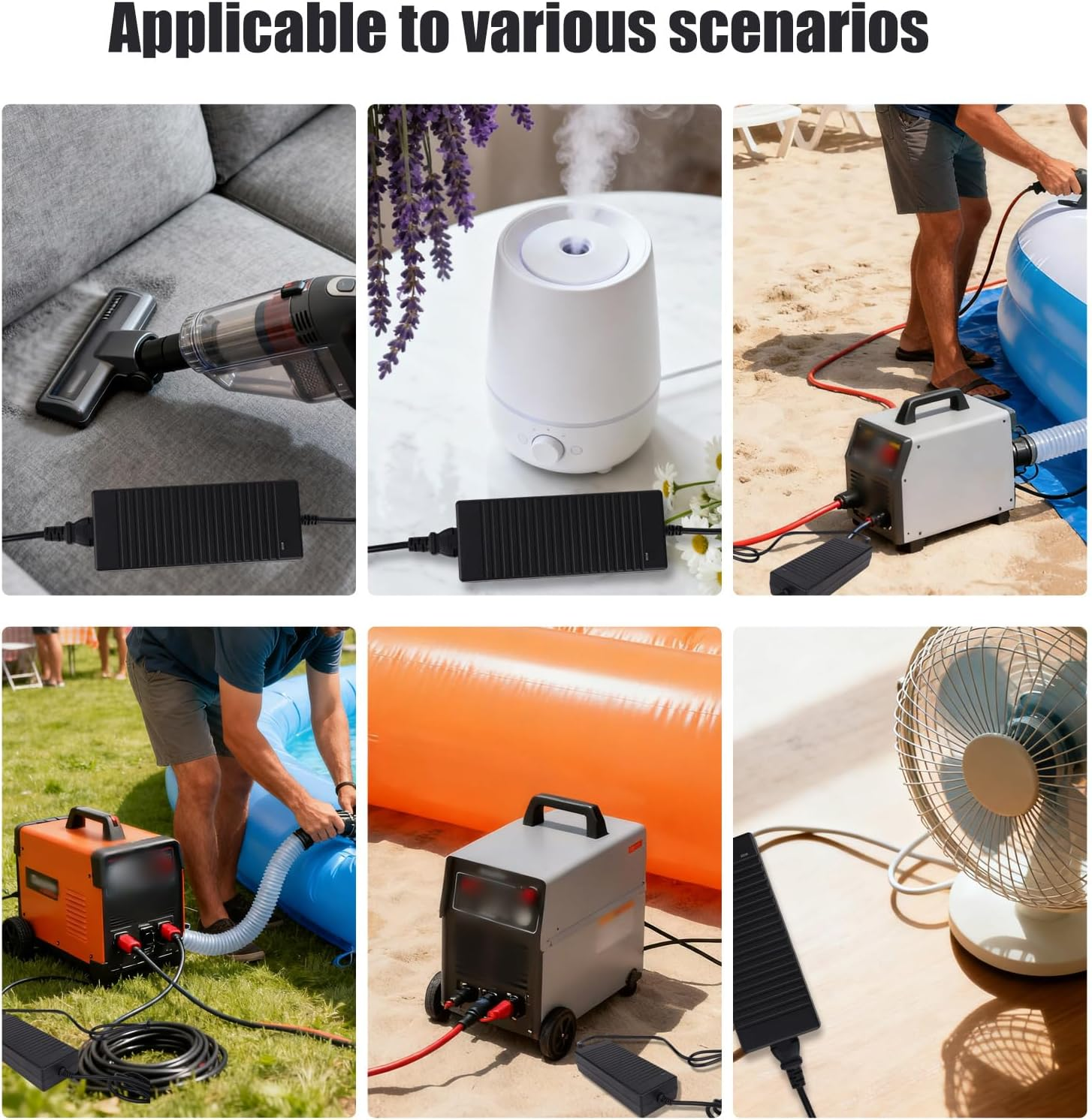 AC to DC 110V to 12V Converter, 10A 120W Power Supply Car Cigarette Lighter Socket Adapter with Wall Plug for Car Electronics Refrigerator Vacuum Cleaner Tire Inflator and More image number 2