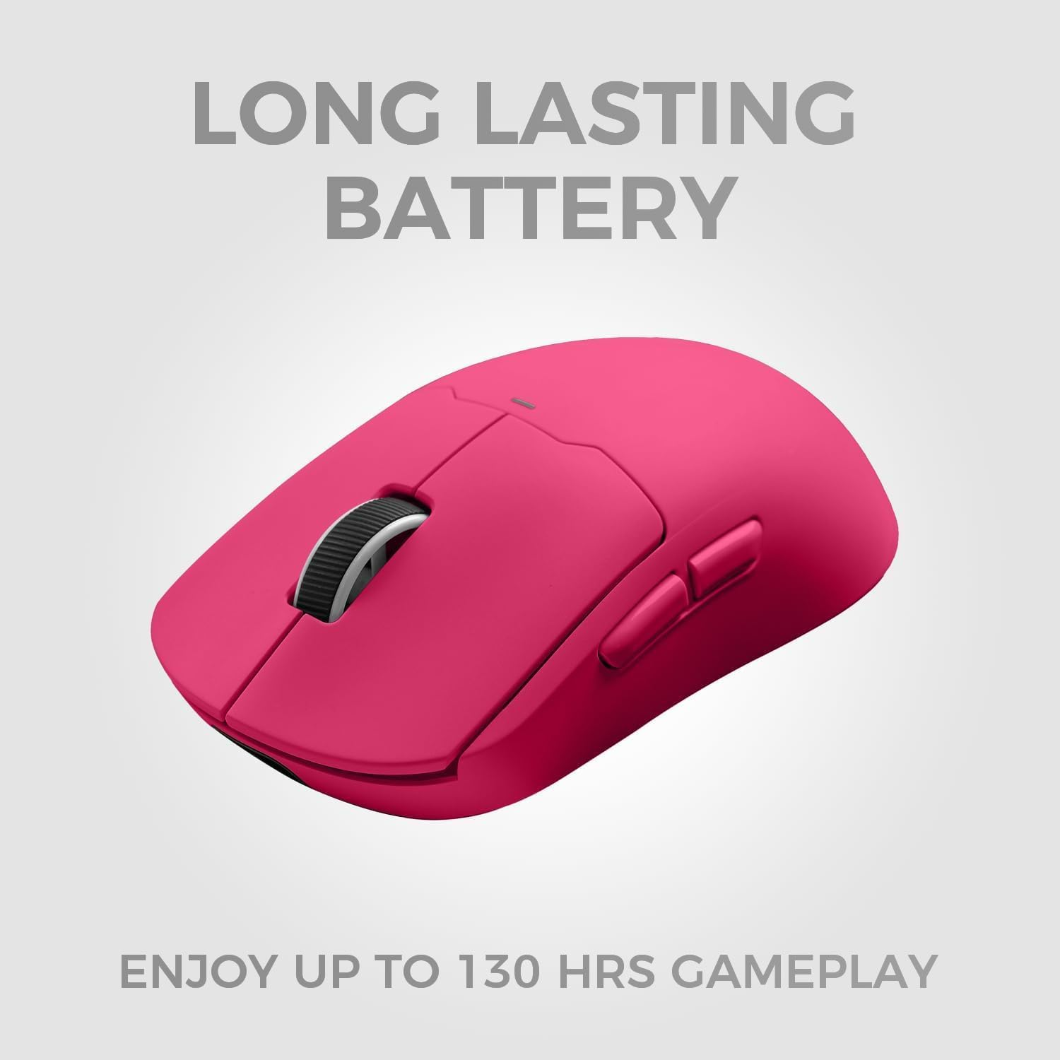 MCHOSE A5 Ultra Wireless Gaming Mouse, Tri-Mode Connectivity Lightweight 59 Grams, 8K Wired/4K Wireless Polling, PAW3395 26K DPI Optical Sensor - Rose Red image number 5