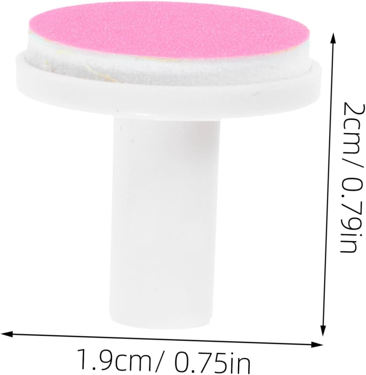 IWOWHERO 6Pcs Universal Nail Grinding Replacement Heads Fine Nail Polish Grinding Heads for Safe Electric Nail File Replacement image number 6