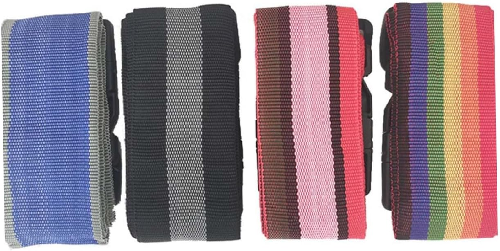 Iplusmile Carry Luggage Bag Packing Straps 4Pcs Luggage Straps Adjustable Length (95-180Cm) for Suitcases Suitcases image number 4