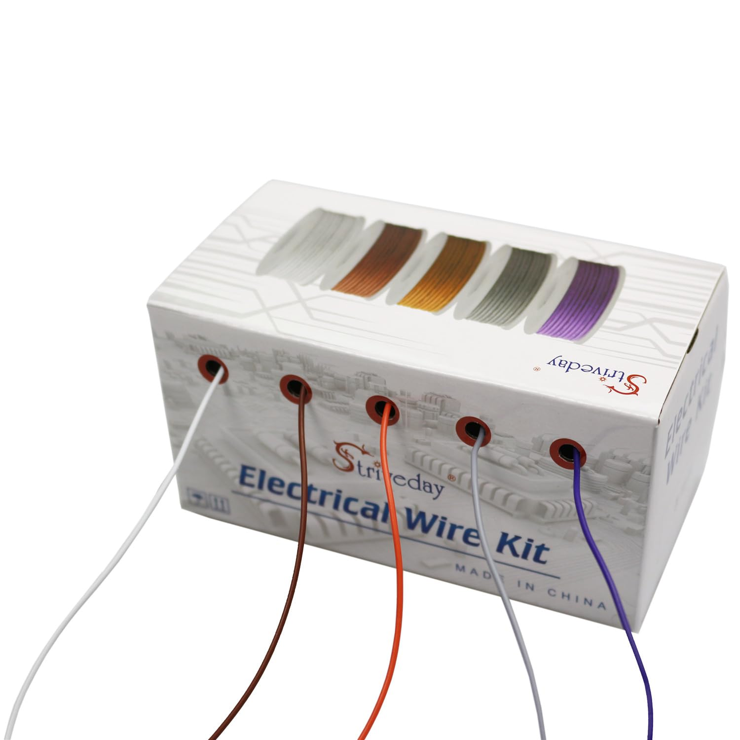 Strivedaytm 20 AWG Flexible 1007 Electric Wire - 20 Gauge Copper Hook up Cable, 300V Electronic Stranded Cable for DIY Box-2 image number 3