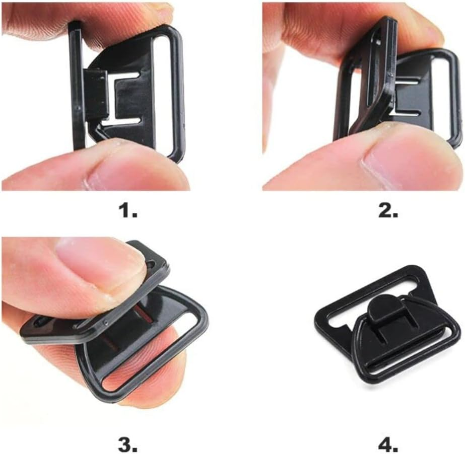 Nursing Bra Clips 5/8" Black Two Part Clip Plastic Fasteners Nursing Clips Maternity Bra Clips 10 in a Pack - Beige 5/8In - Set Of 4 image number 4