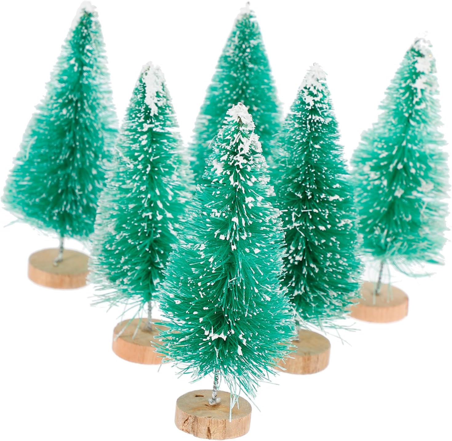 Mini Christmas Tree Box 12 Pcs Set PVC Christmas Decor Ornament Adornment for Home and Party image number 5